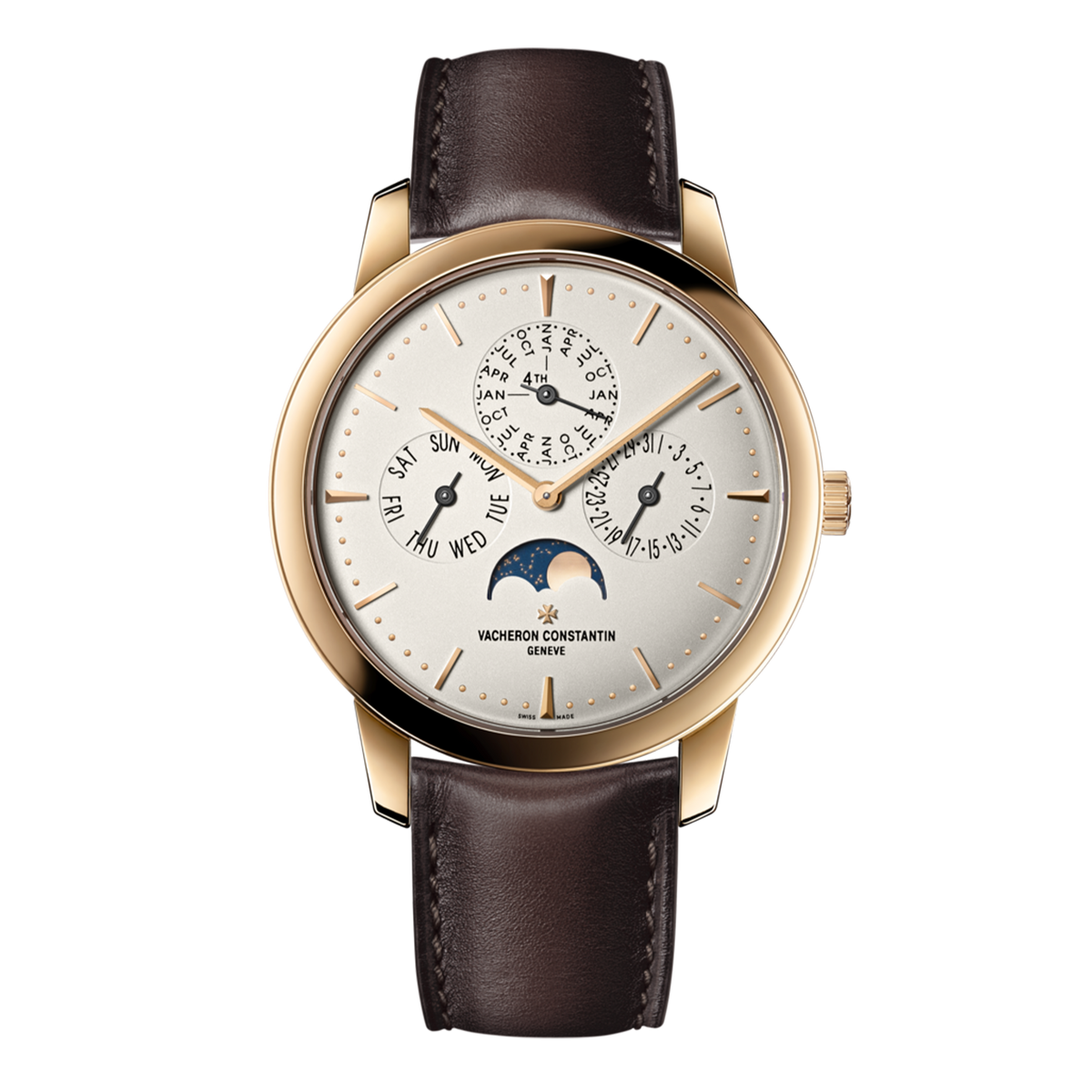 Vacheron Constantin Patrimony Perpetual Calendar Ultra-Thin Watch, 41mm Silver Dial, 43175/000R-9687