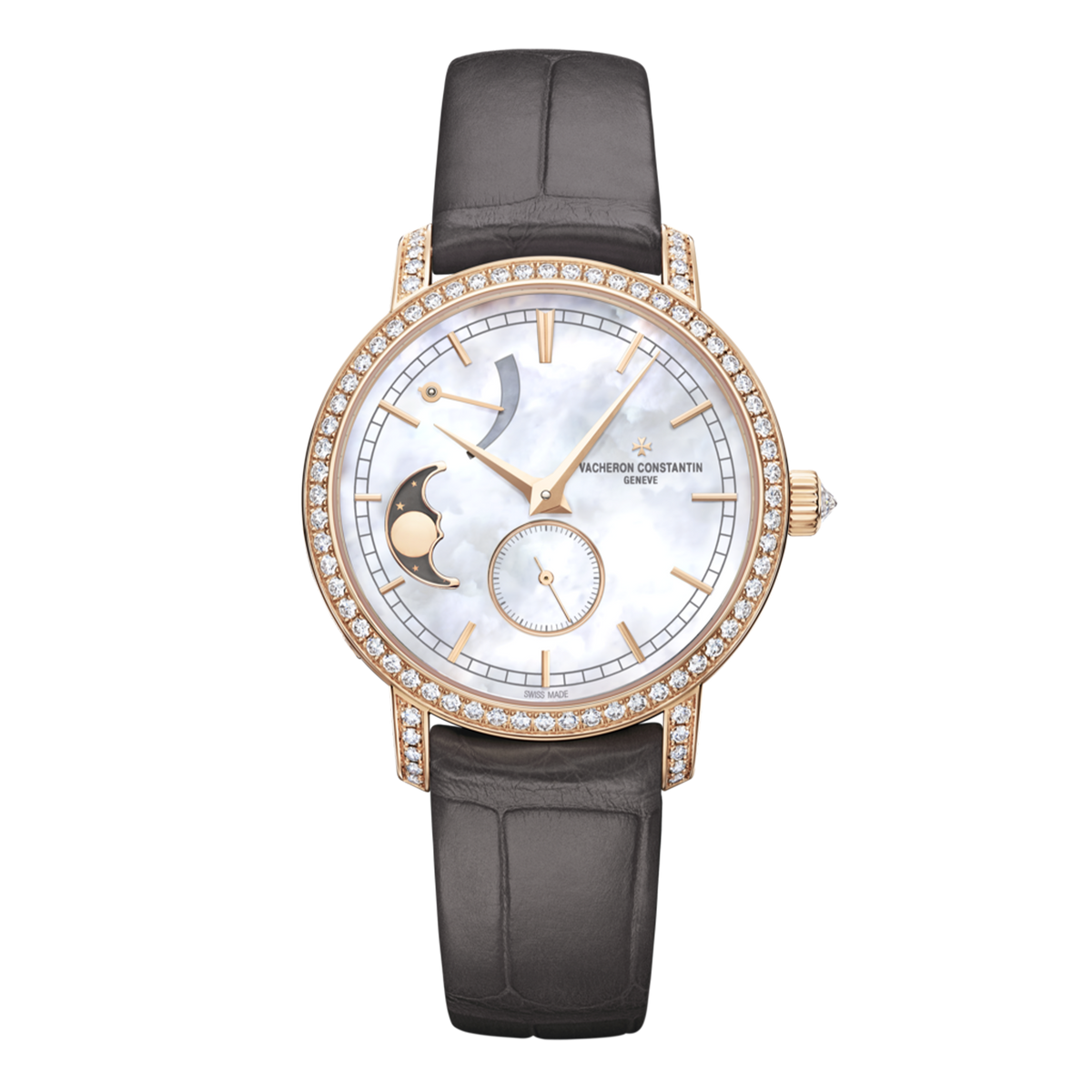 Vacheron Constantin Traditionnelle Moon Phase Watch, 36mm Mother Of Pearl Dial, 83570/000R-9915