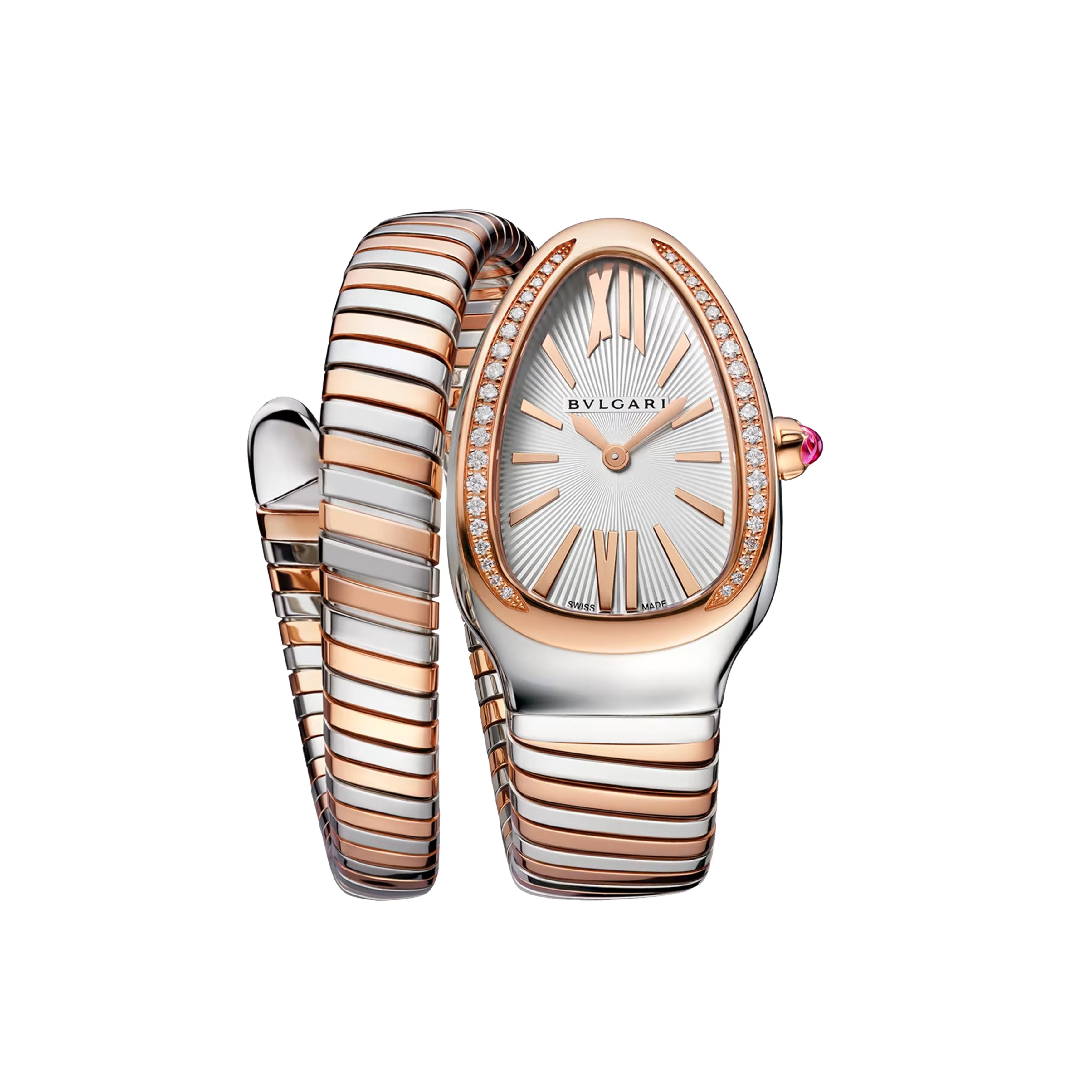 Bulgari Serpenti Tubogas Watch, 35mm White Dial, 102237