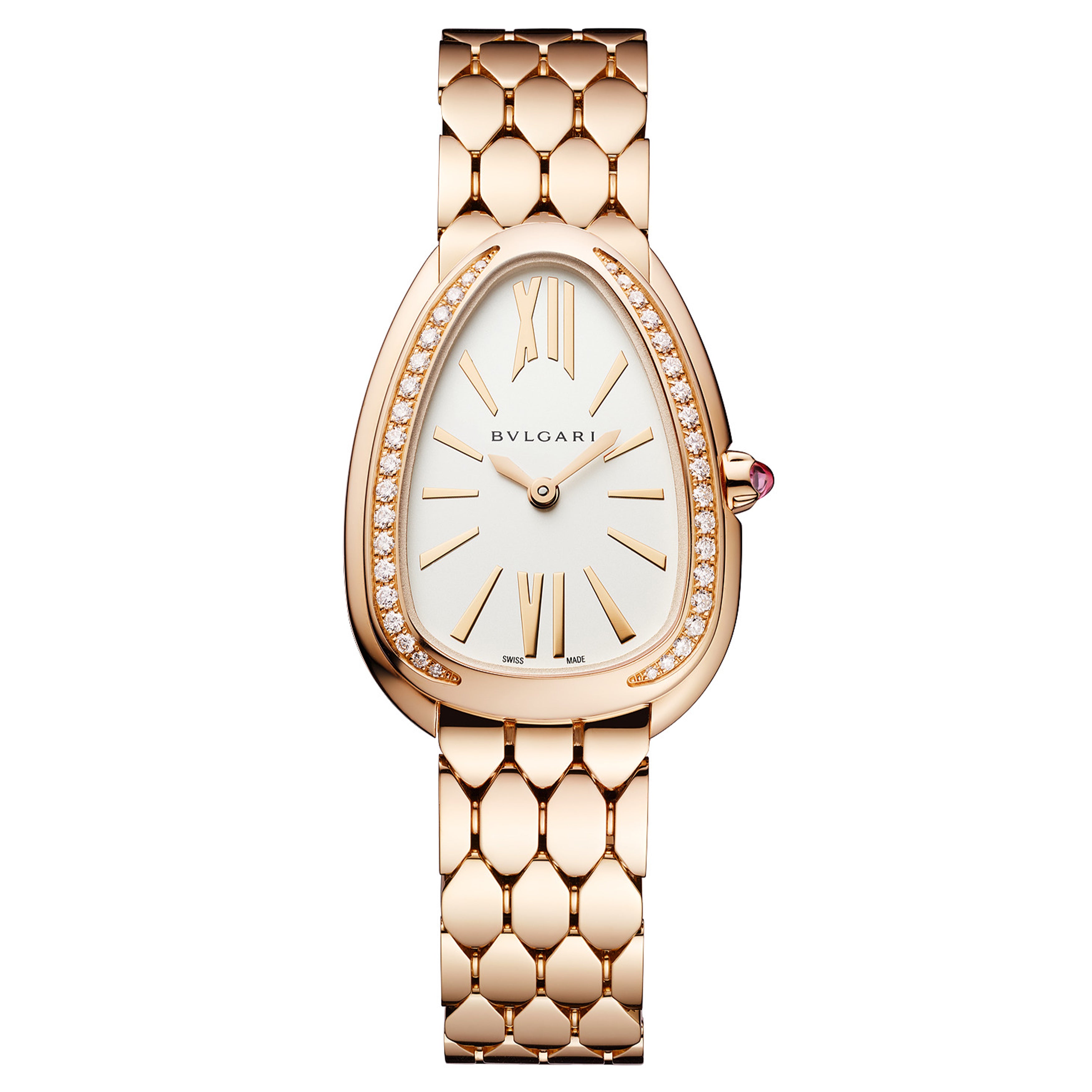 Bulgari Serpenti Seduttori Watch, 33mm White Dial, 103146