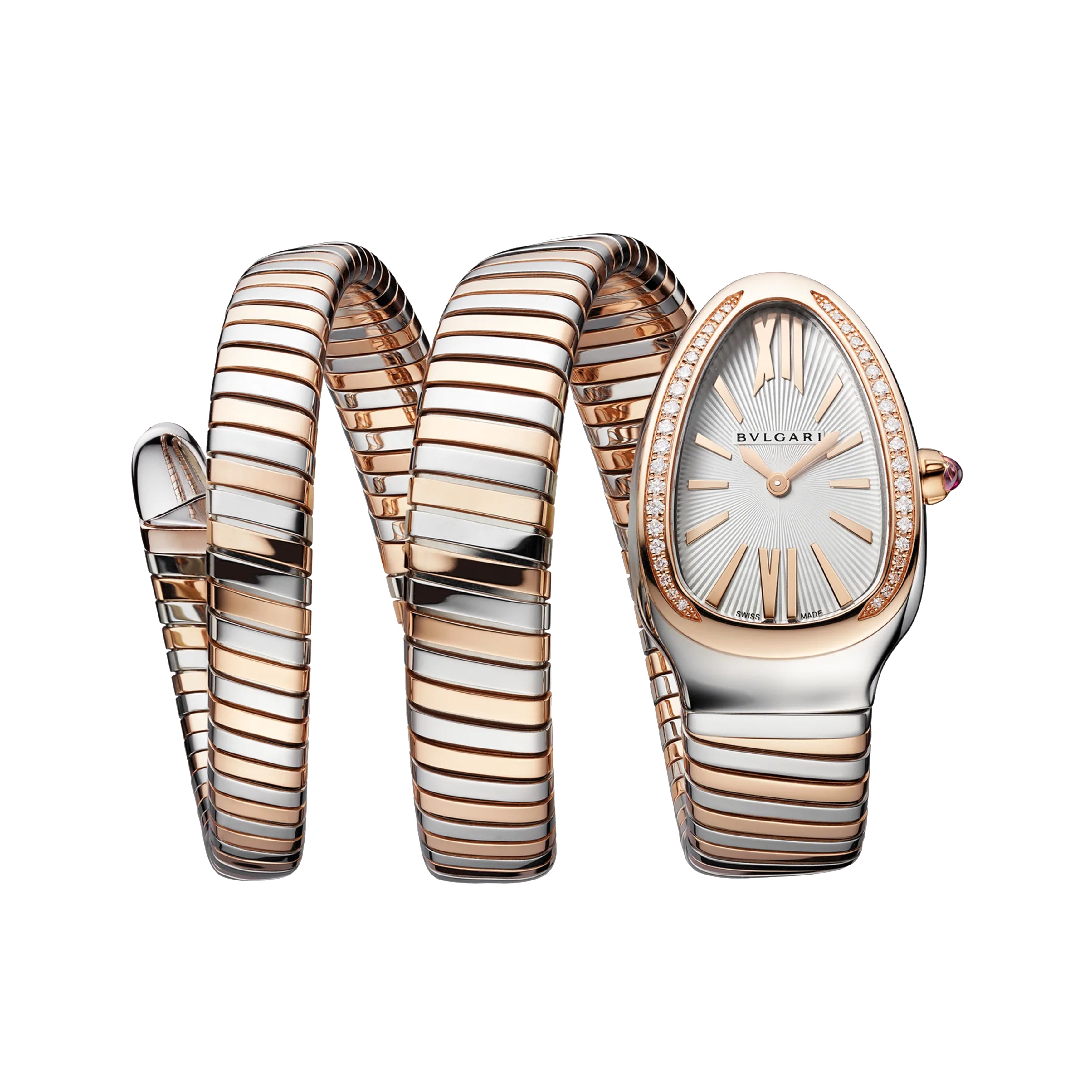 Bulgari Serpenti Tubogas Watch, 35mm White Dial, 103149