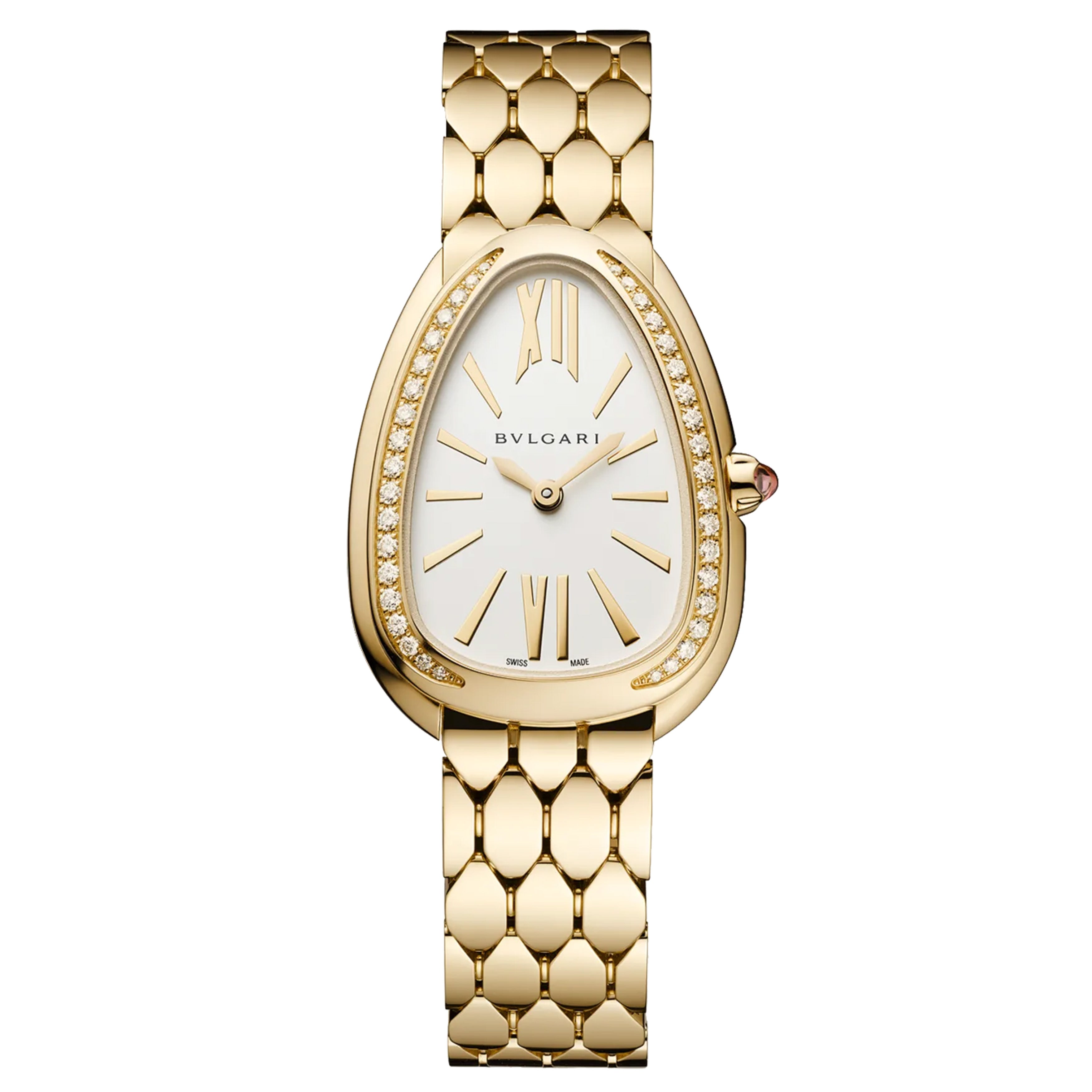 Bulgari Serpenti Seduttori Watch, 33mm White Dial, 103147