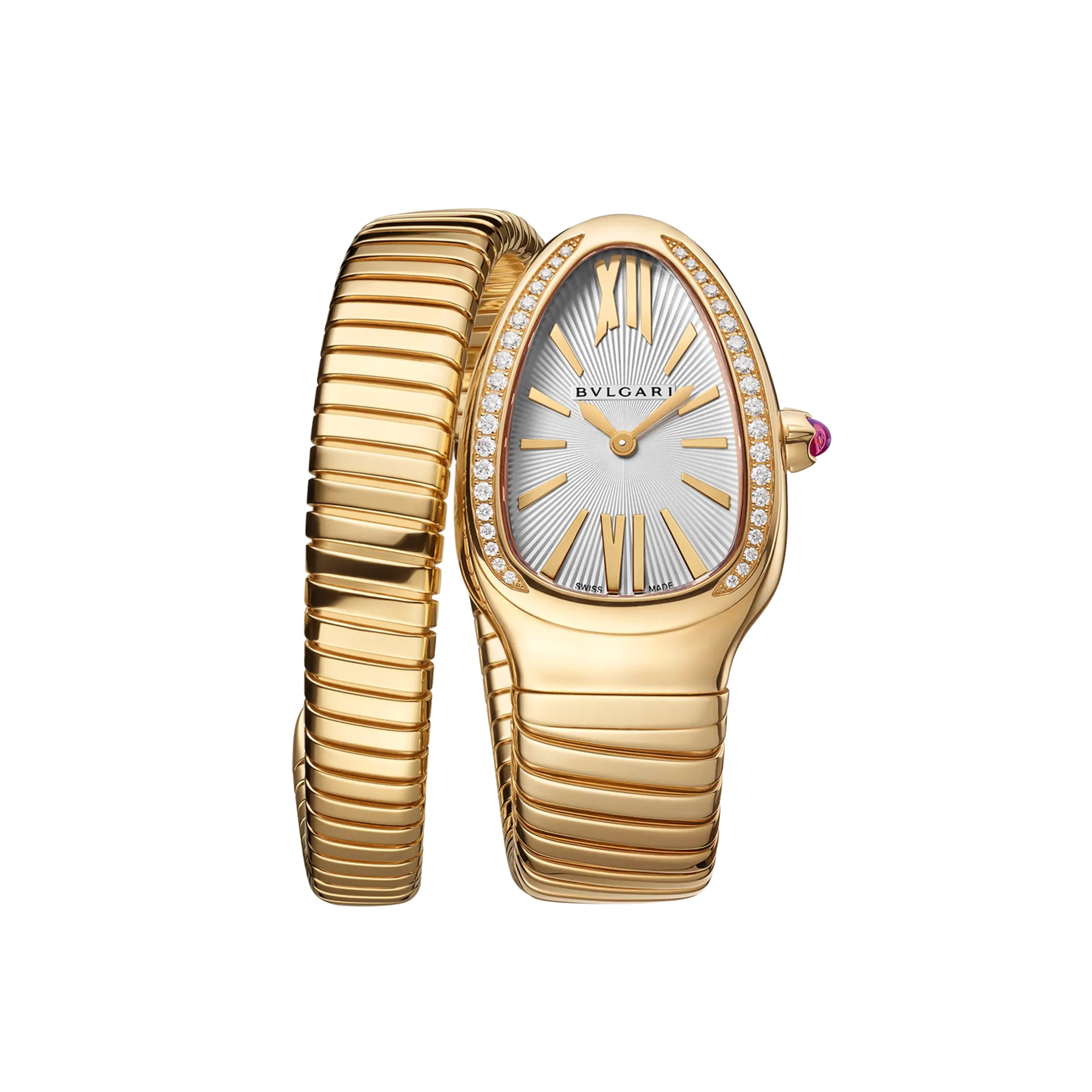 Bulgari Serpenti Tubogas Watch, 35mm White Dial, 101924