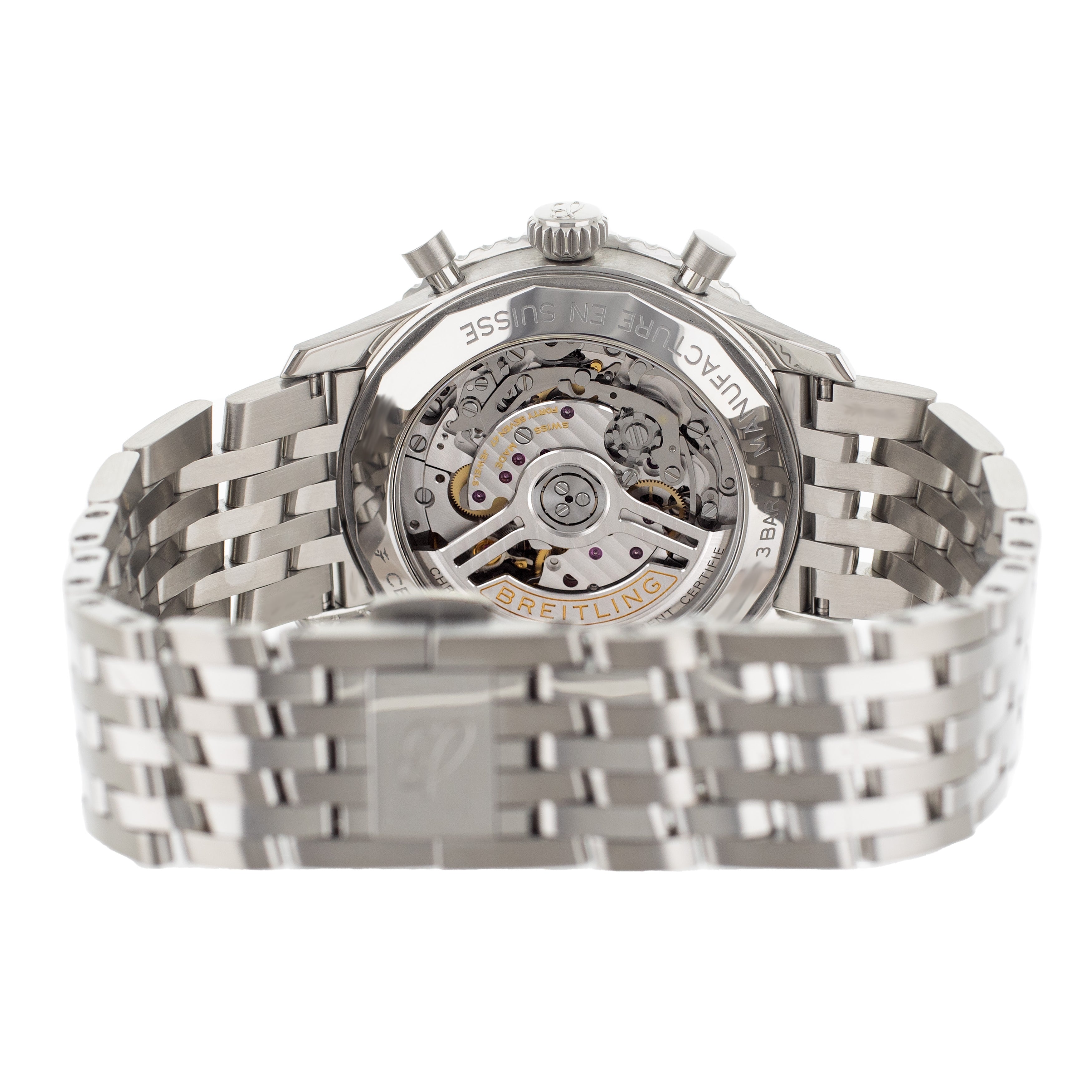 Breitling Navitimer B01 Chronograph Stainless Steel Salmon Dial 43mm AB0138 Full Set