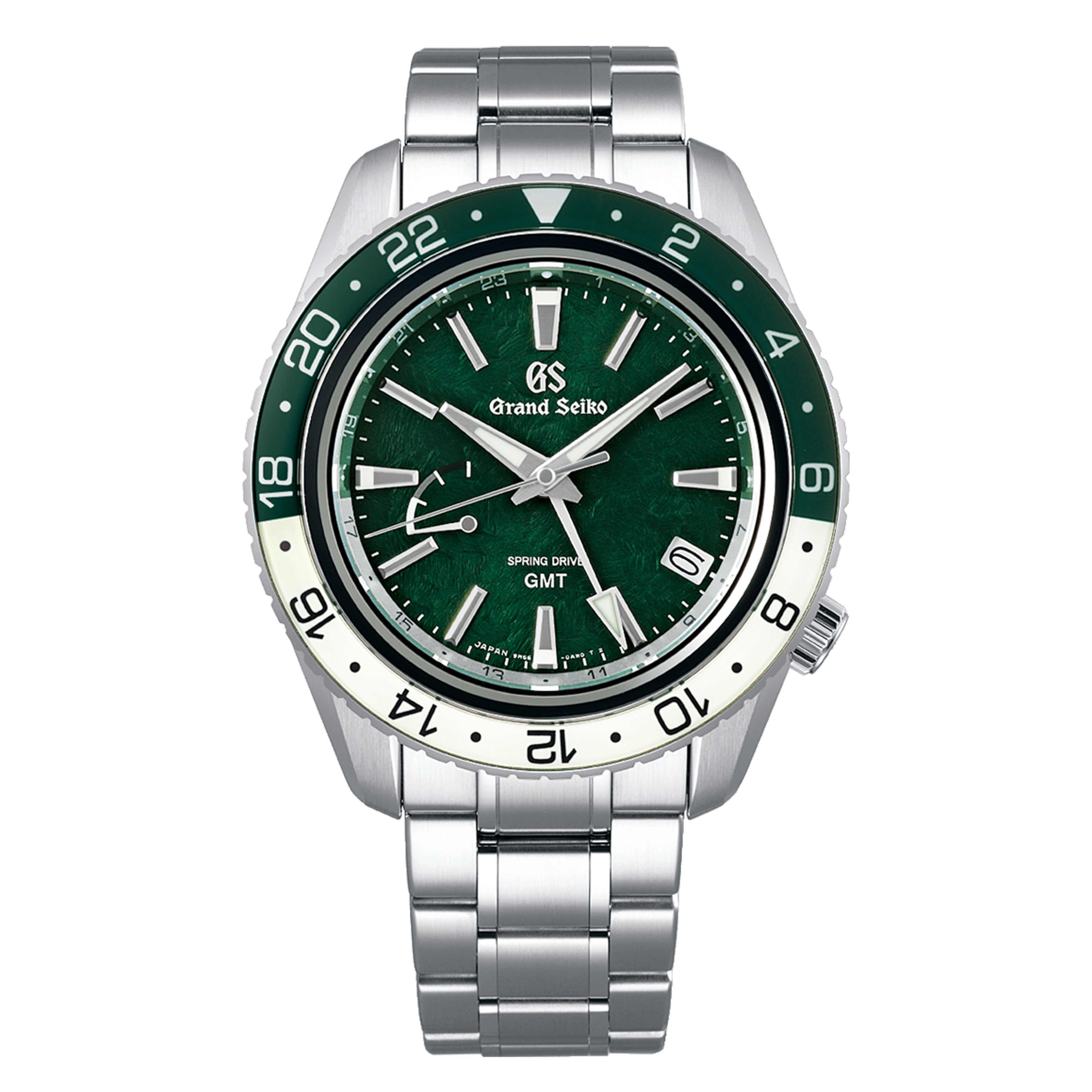 Grand Seiko Sport Spring Drive GMT Watch, 44mm Green Dial, SBGE295