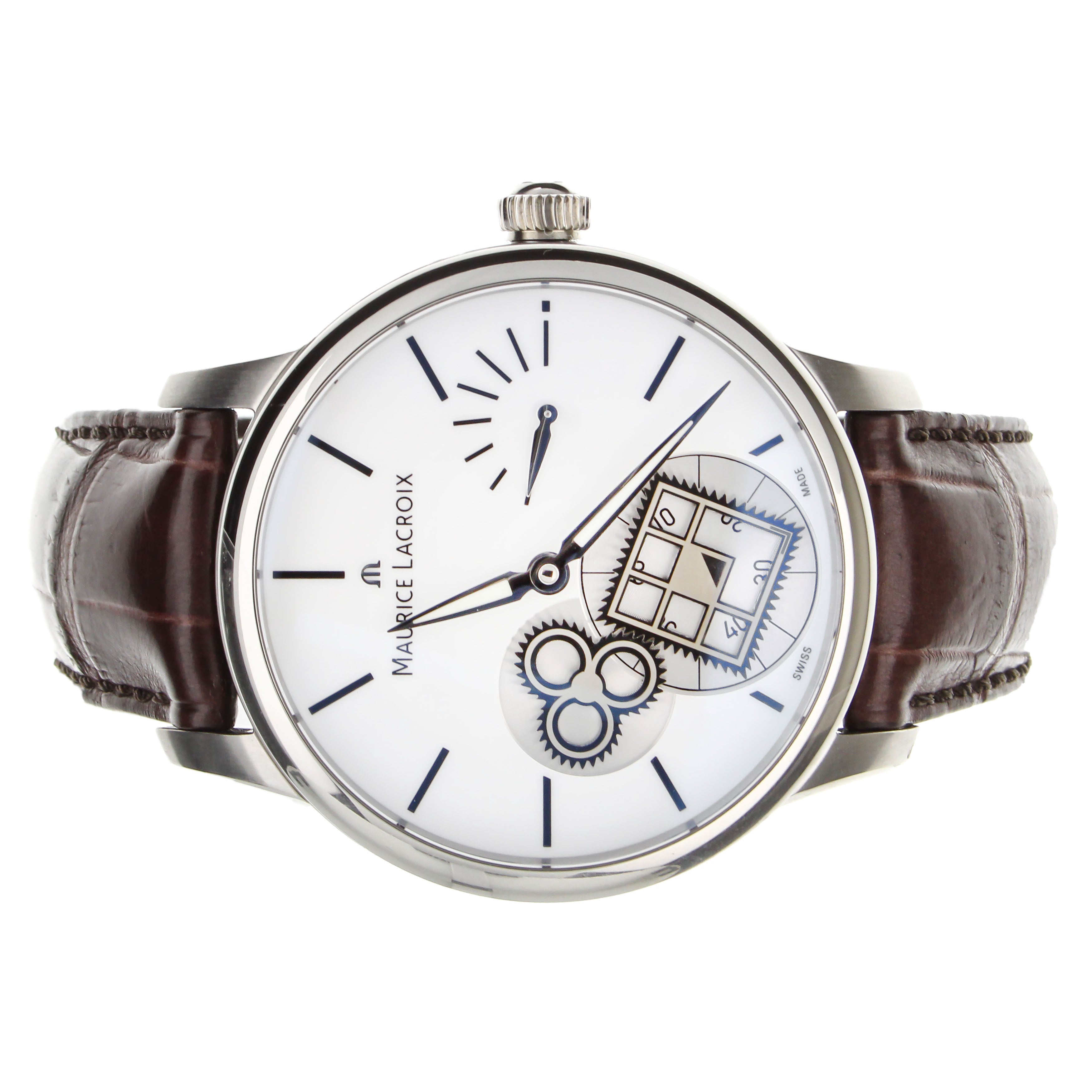 Maurice Lacroix Masterpiece Square 43MM Full Set Ref:MP7158-SS001-101-1