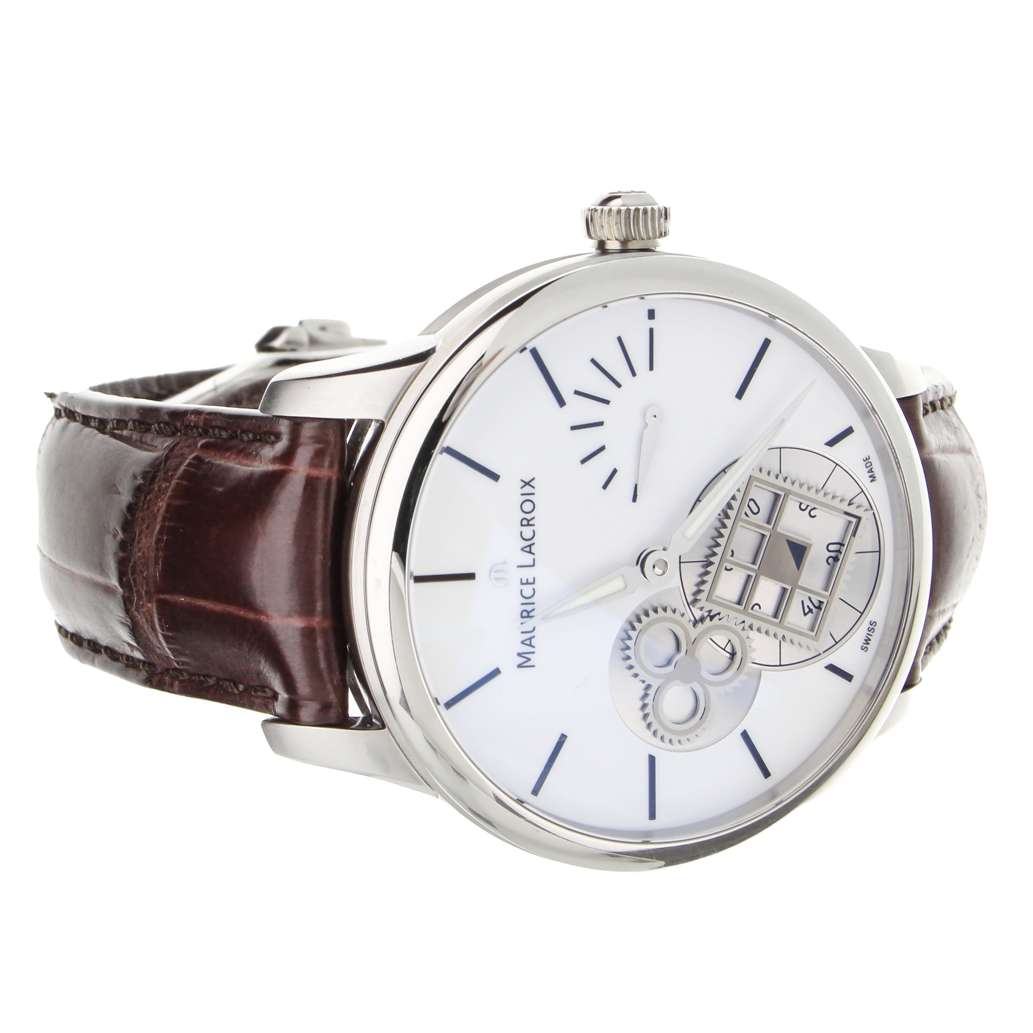 Maurice Lacroix Masterpiece Square 43MM Full Set Ref:MP7158-SS001-101-