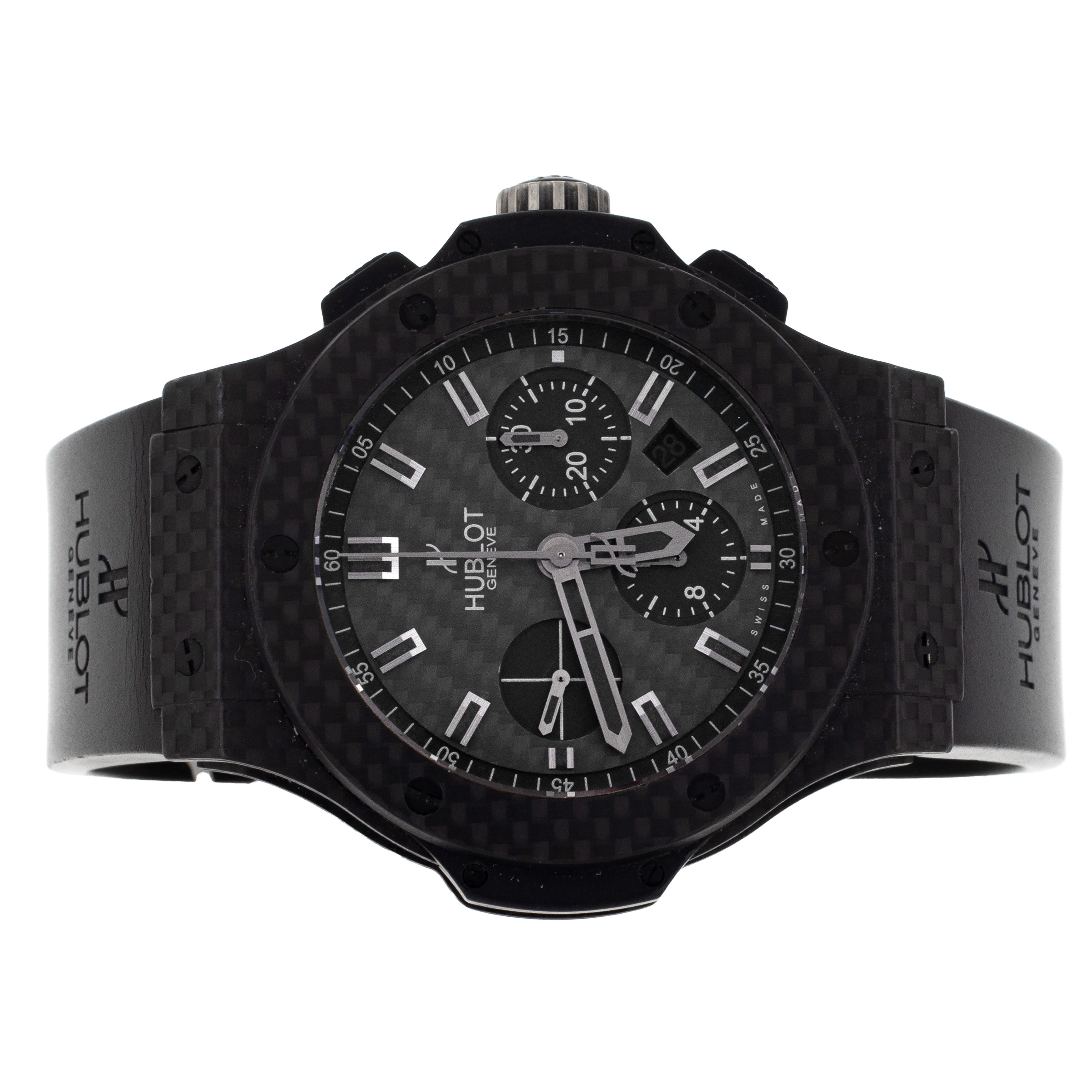 Hublot Big Bang Carbon Fiber On Rubber Strap 44MM 301.QX.1740.GR