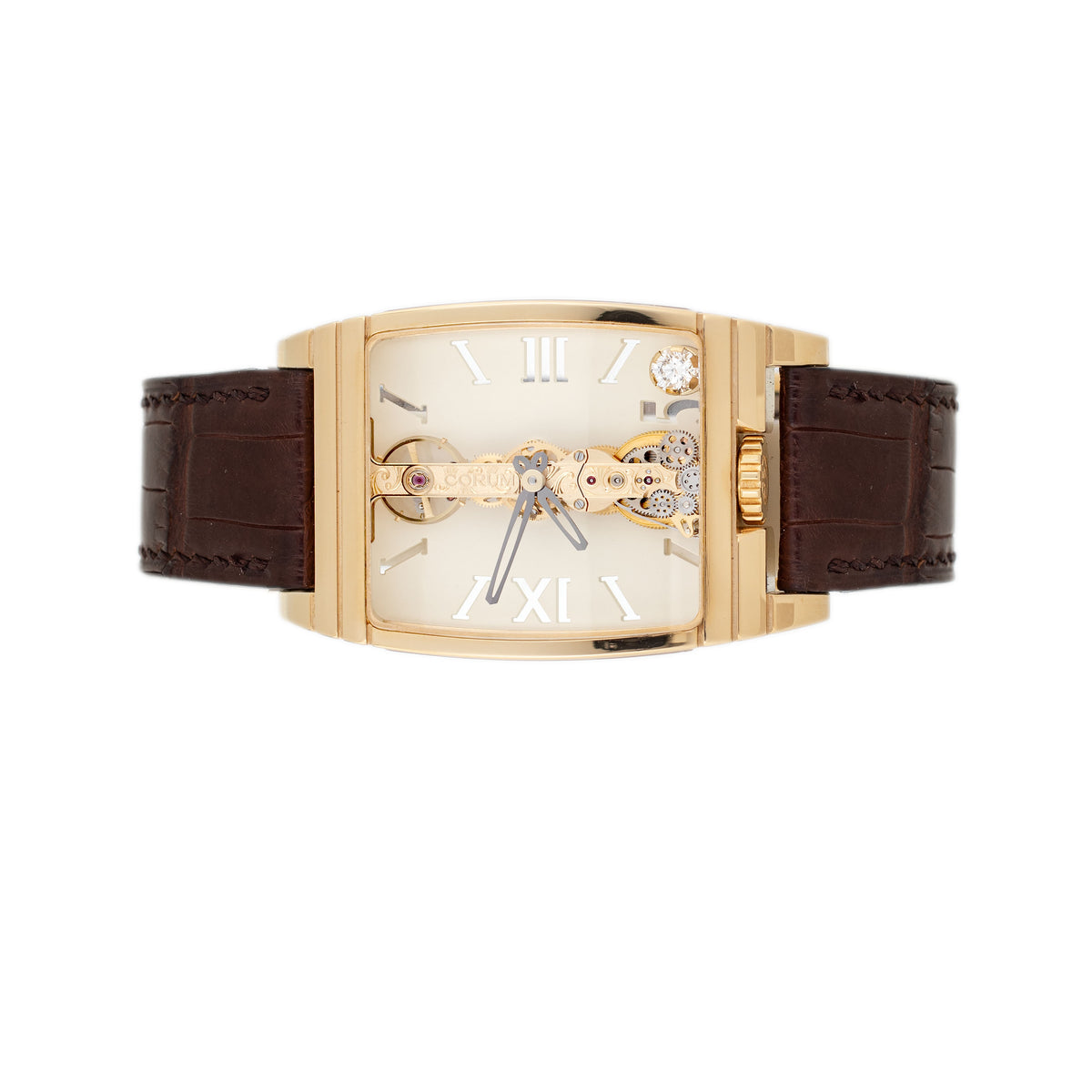 Corum Golden Bridge Yellow Gold White Dial Manual 31x50MM 113.560.56/0002