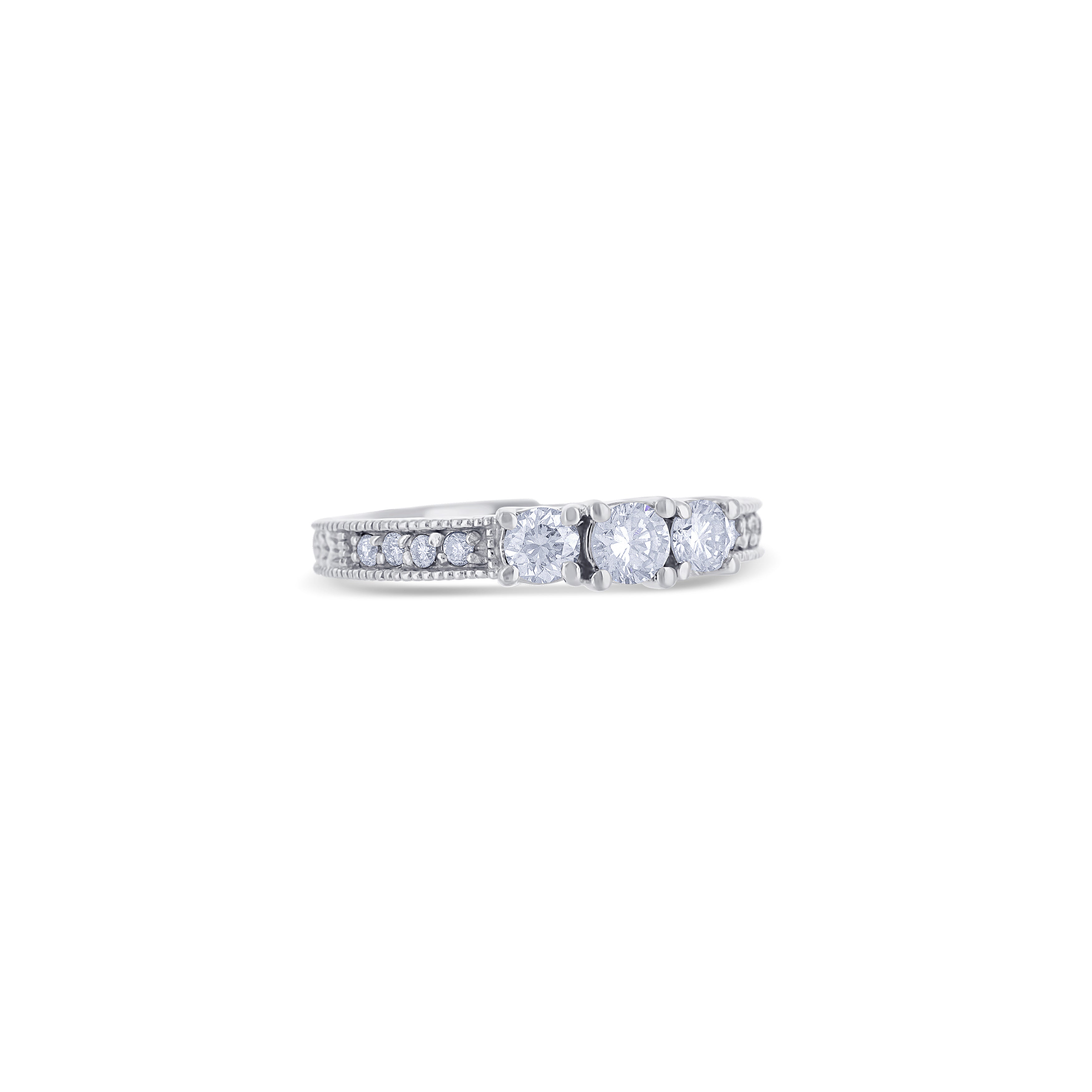 Three-Stone Diamond Engagement Ring