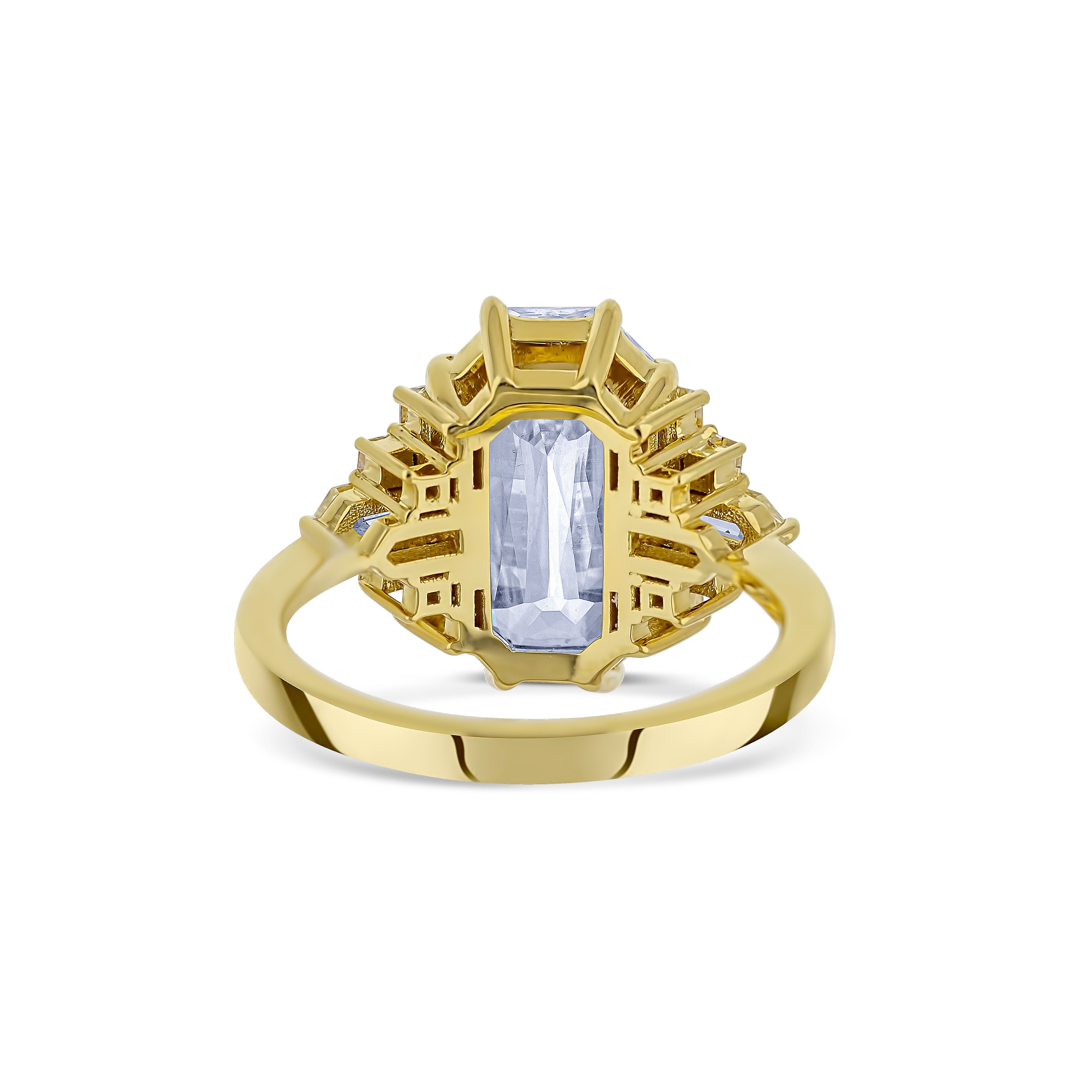 Scissor Cut Diamond Engagment Ring