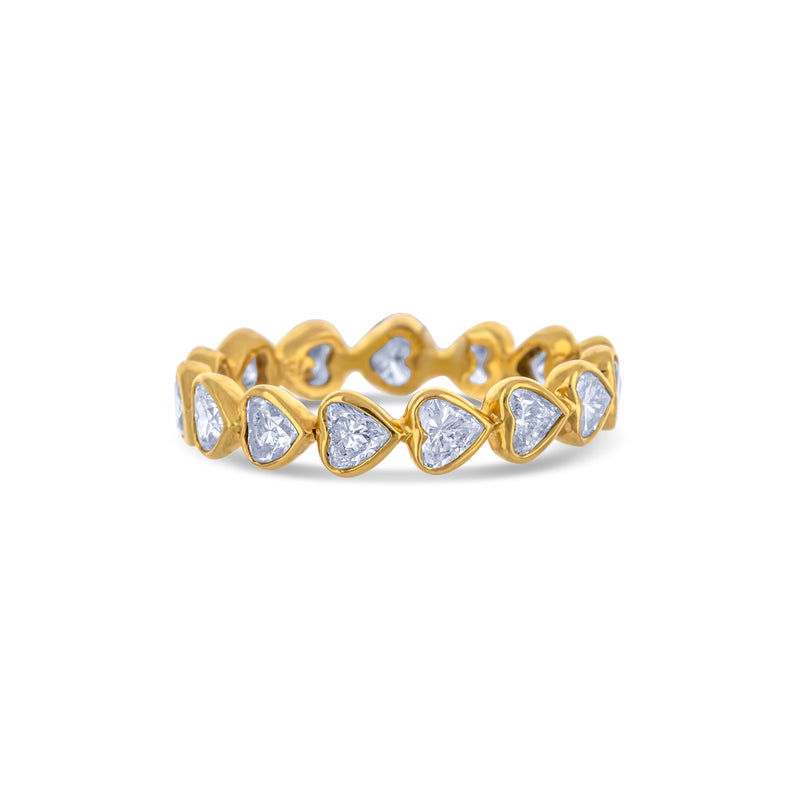 Diamond Heart Eternity Band