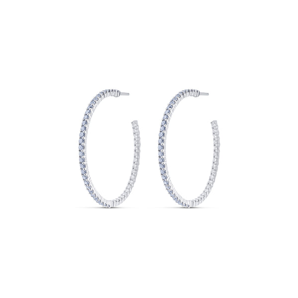 Insideout Diamond Hoop Earring