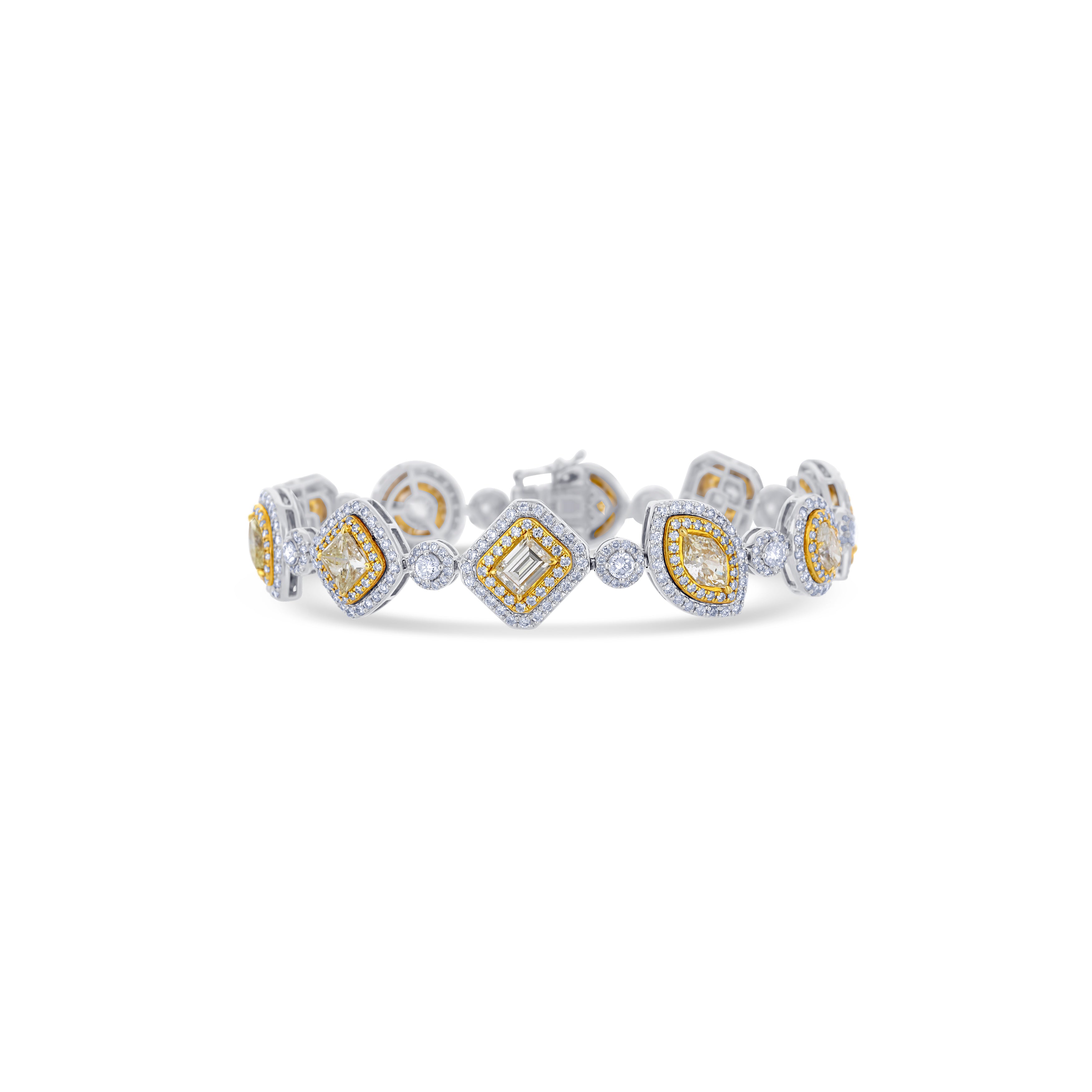18K Two-Tone Diamond Bracelet