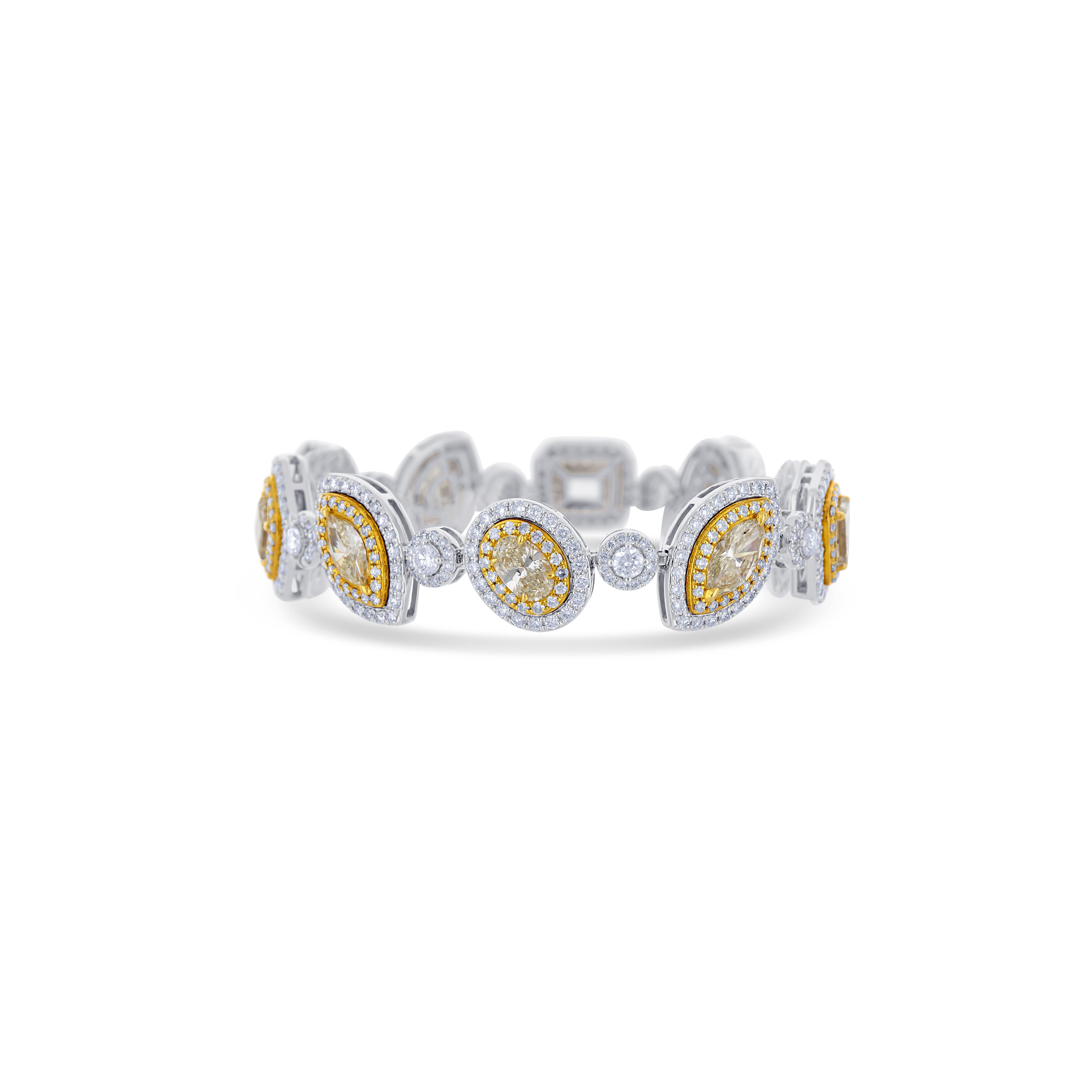 18K Two-Tone Diamond Bracelet
