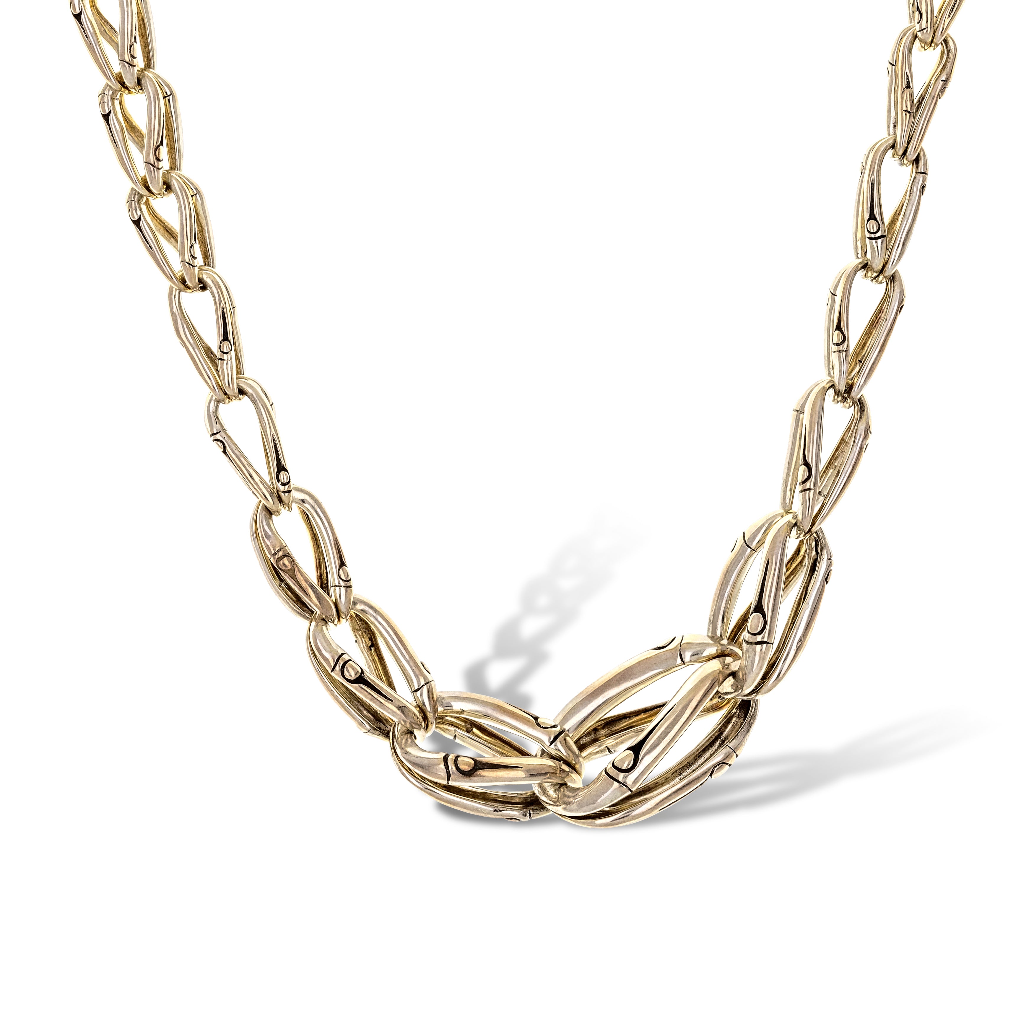 Silver Women's Bamboo Necklace