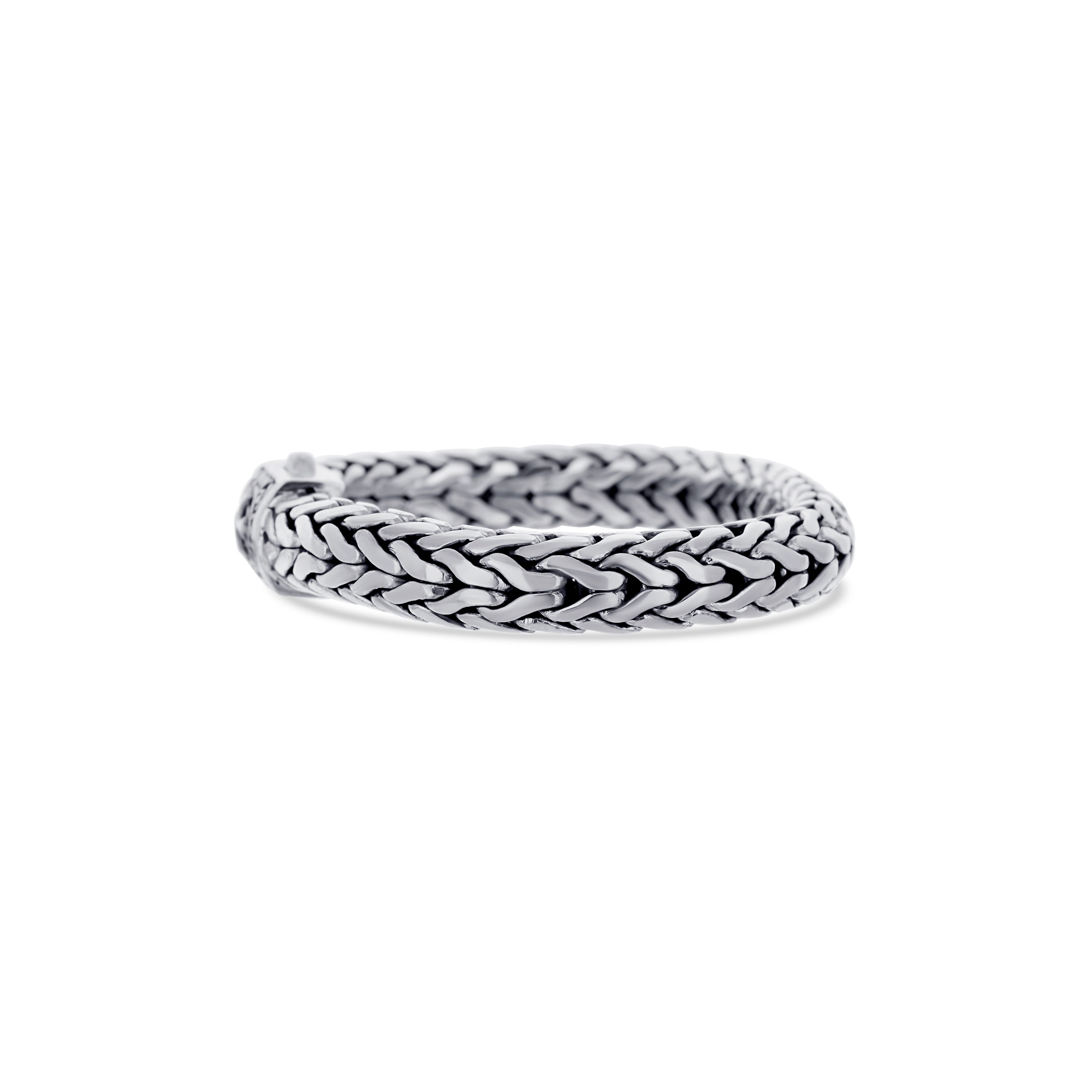 Men's Sterling Silver Woven Bracelet