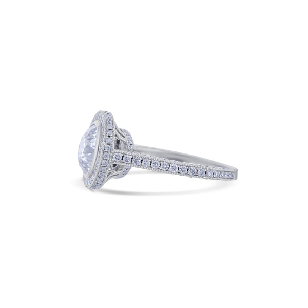 Bezel Set Old Mine Cut Diamond
