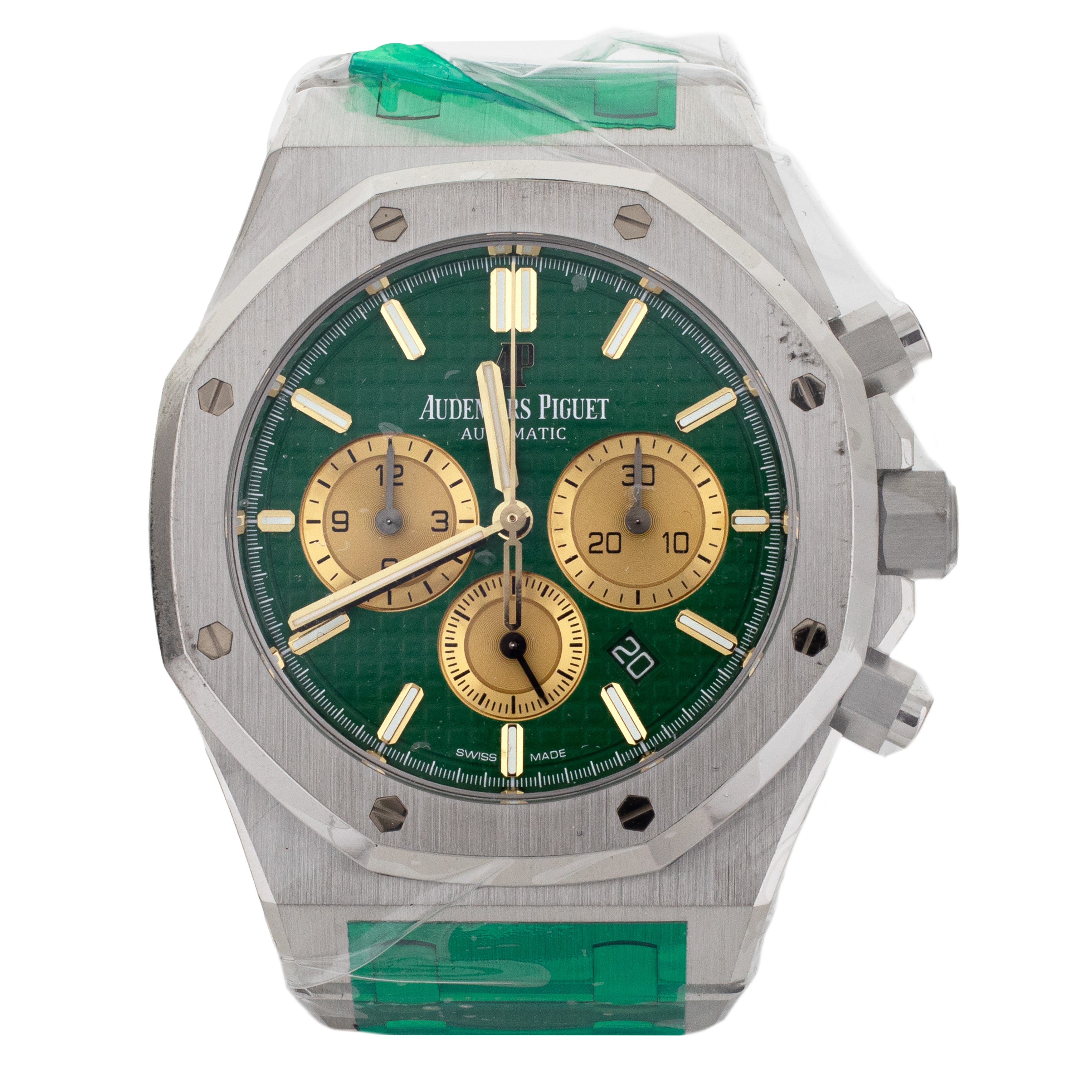 Audemars Piguet Royal Oak Platinum Singapore Green Platinum 26332PT Full Set