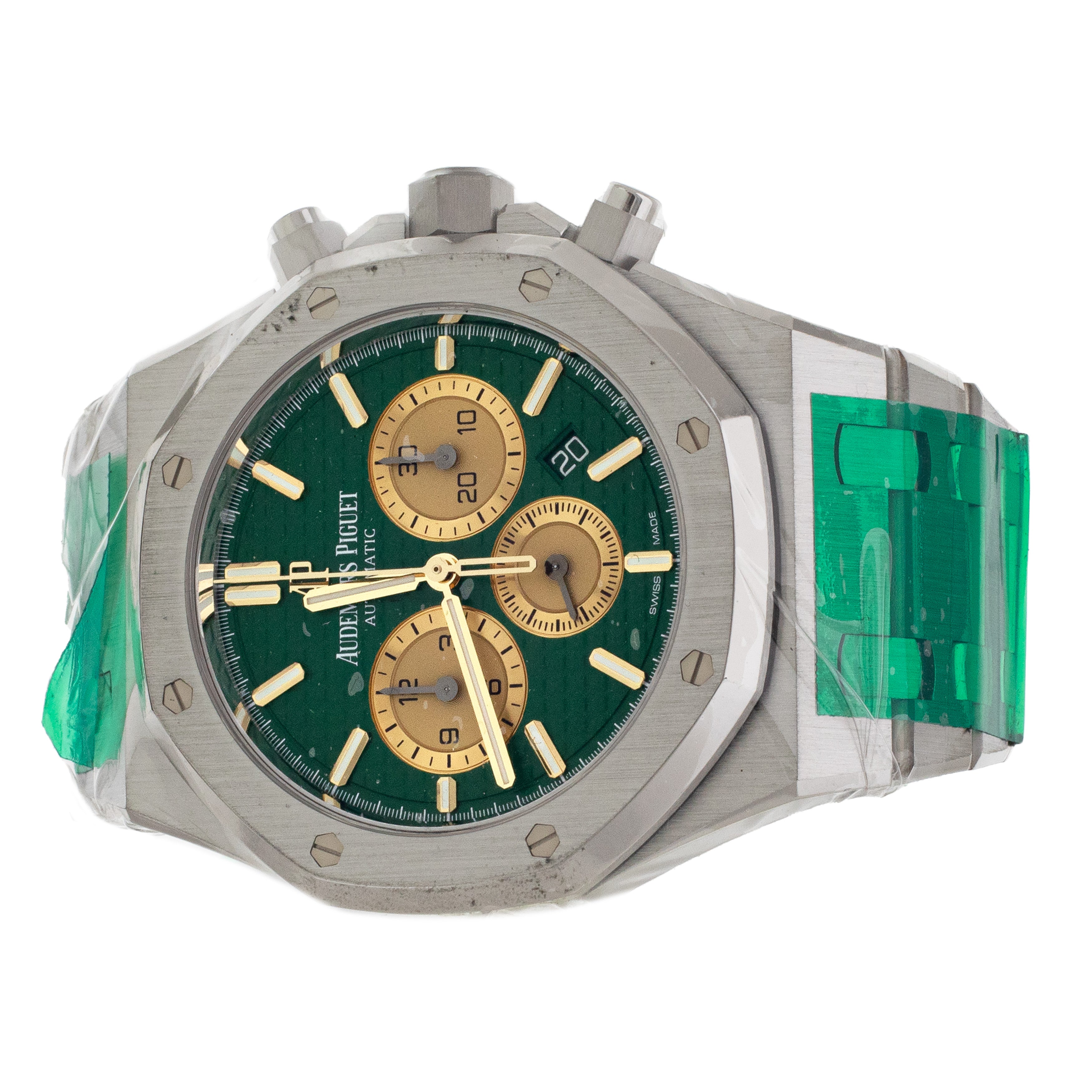 Audemars Piguet Royal Oak Platinum Singapore Green Platinum 26332PT Full Set