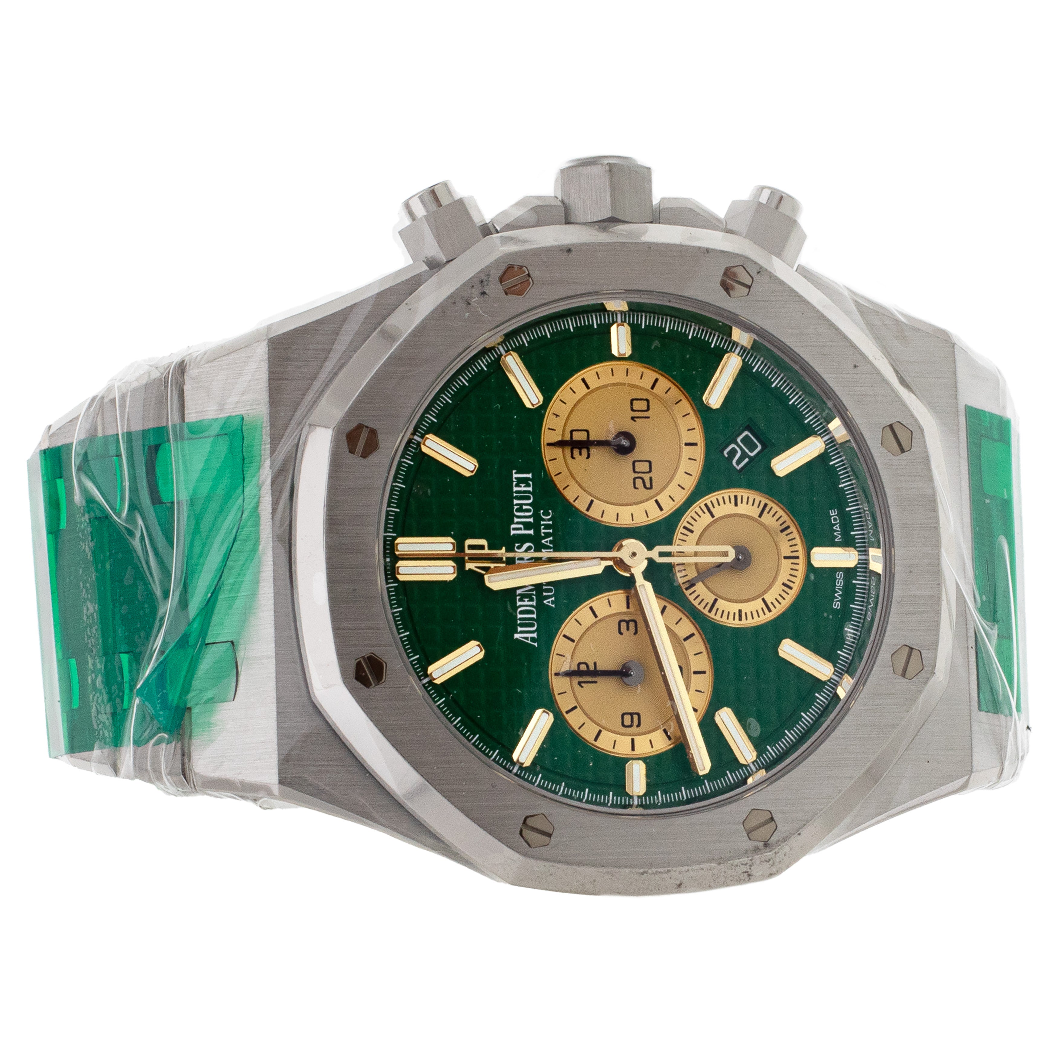 Audemars Piguet Royal Oak Platinum Singapore Green Platinum 26332PT Fu