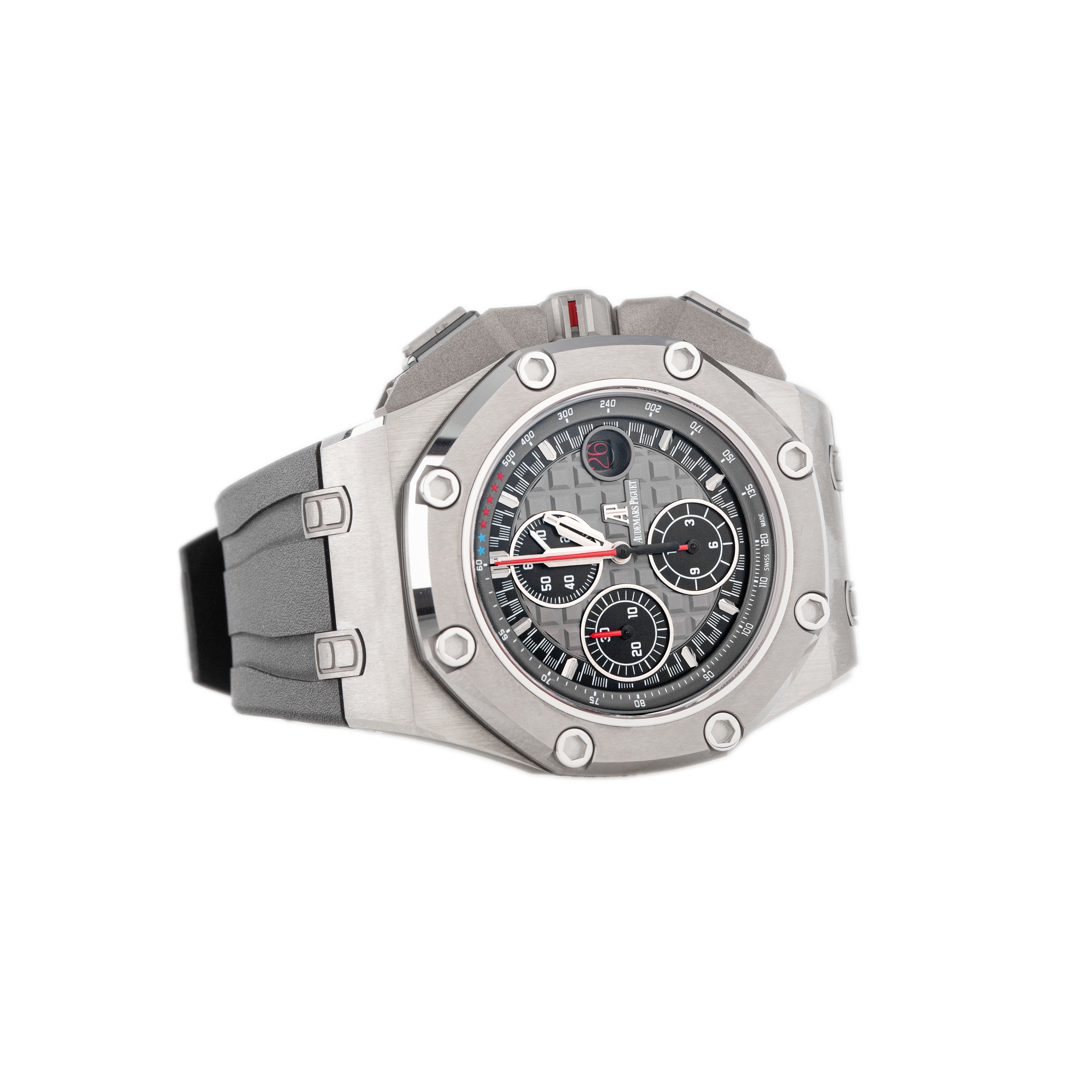 Audemars Piguet Royal Oak Offshore Chronograph Michael Schumacher Black Dial Titanium Rubber Strap 44mm 26568IM.OO.A004CA.01