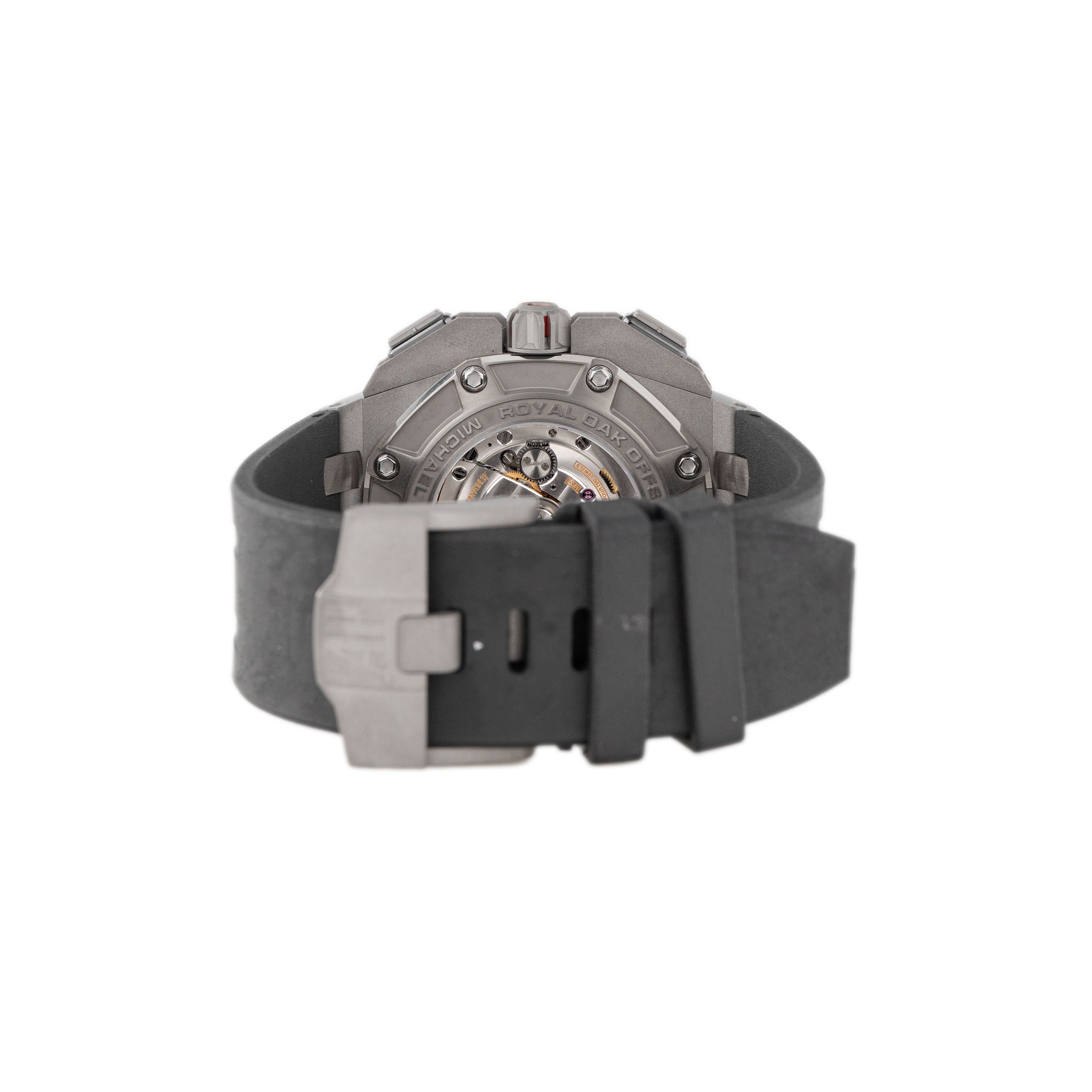 Audemars Piguet Royal Oak Offshore Chronograph Michael Schumacher Black Dial Titanium Rubber Strap 44mm 26568IM.OO.A004CA.01