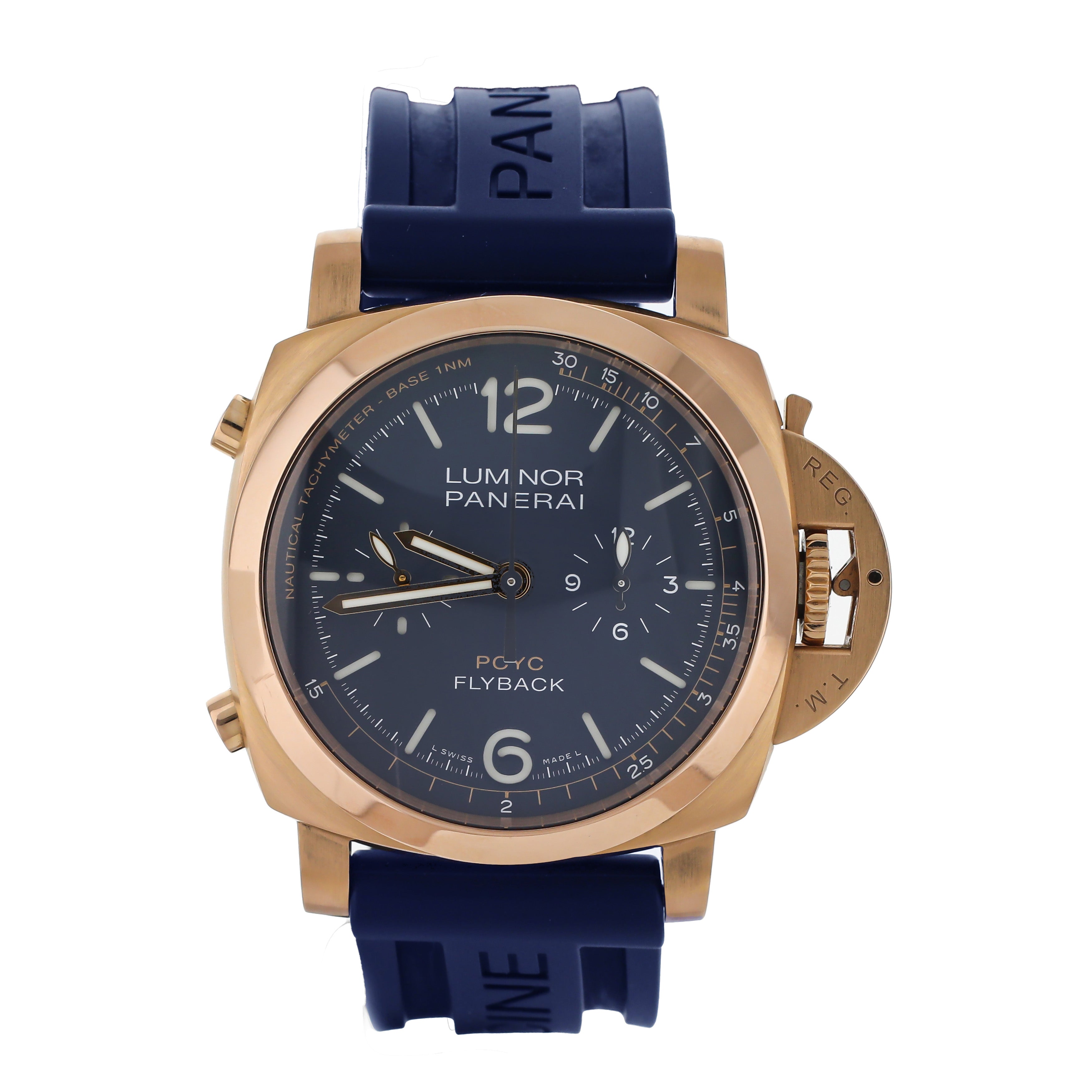 Panerai Luminor Yacht Challenge Flyback Blue Rose Gold 44mm PAM1020 Full Set