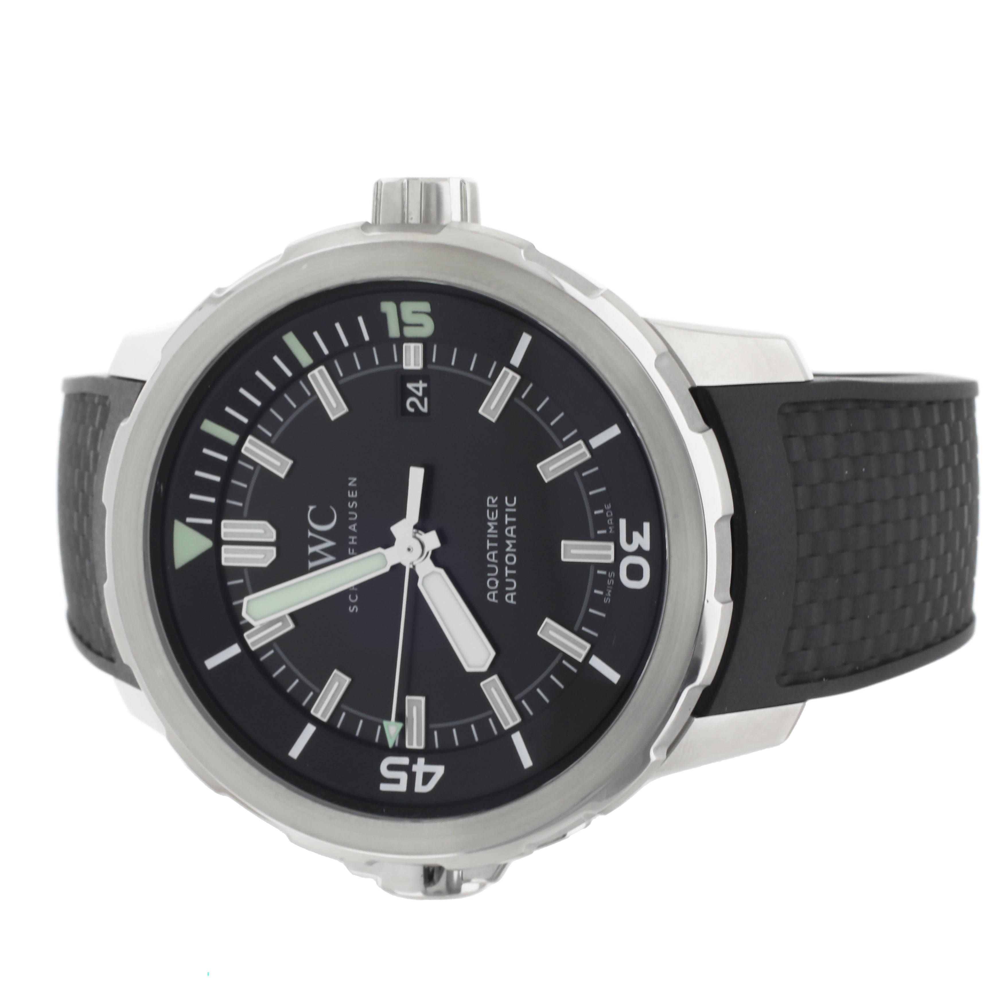 IWC Aquatimer Black Dial Stainless Steel Automatic IW329001 42mm Full