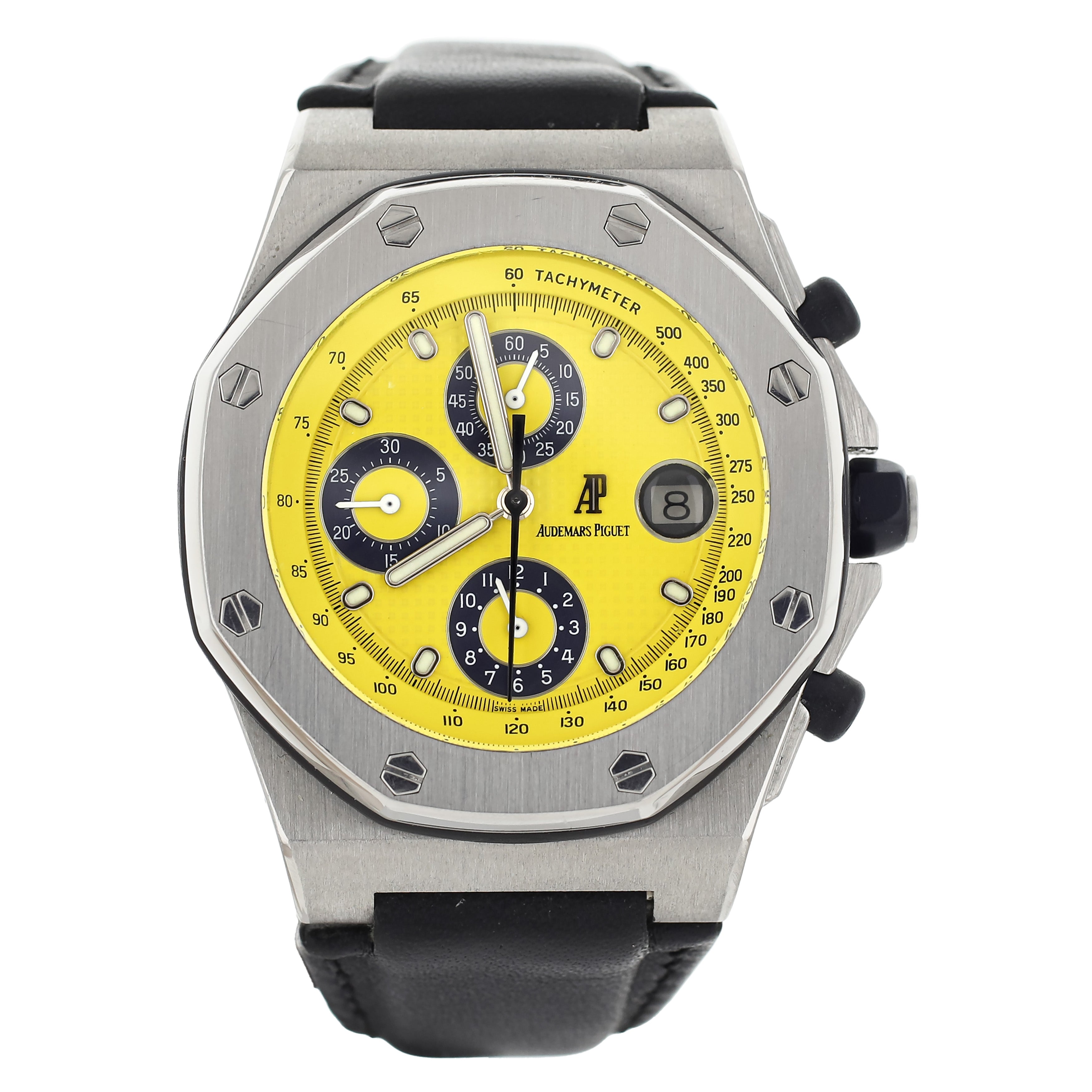 Audemars Piguet Royal Oak Offshore Yellow Dial Steel 42mm 25770ST