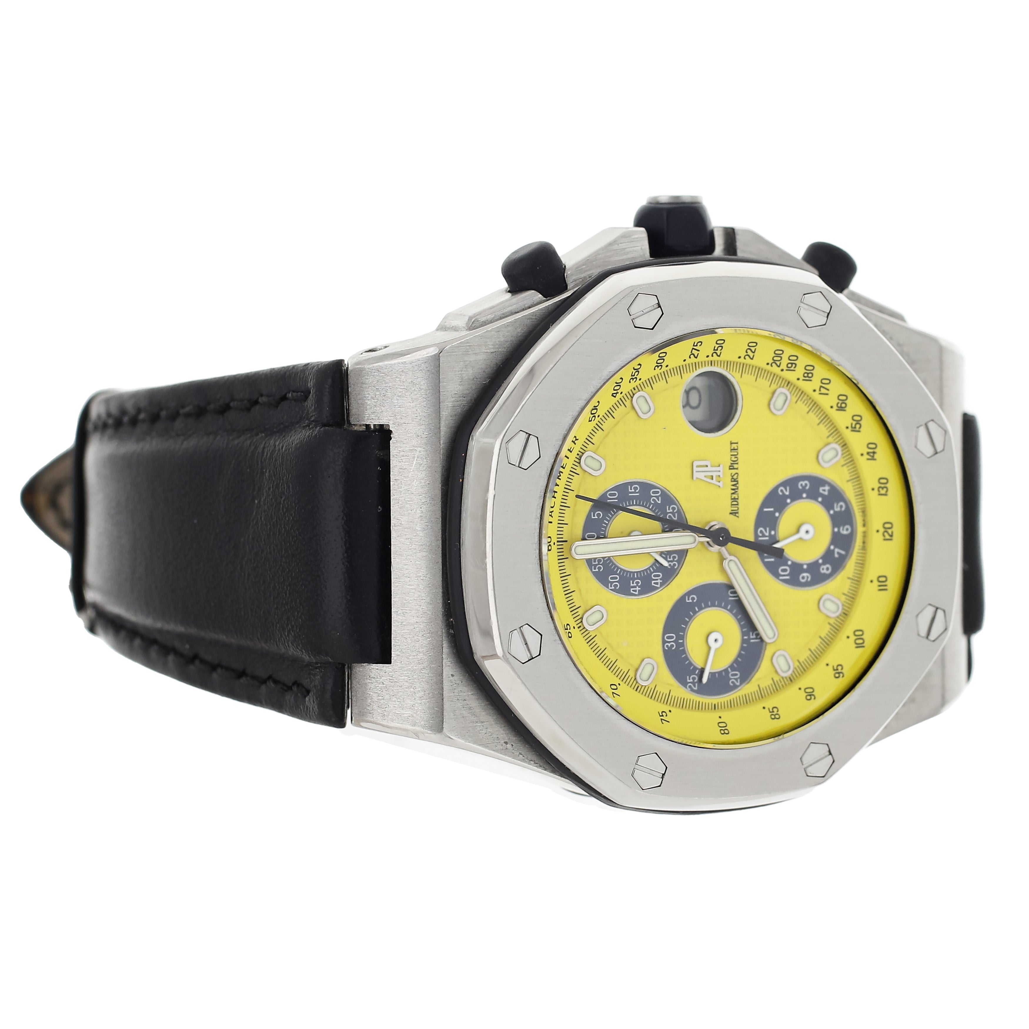 Audemars Piguet Royal Oak Offshore Yellow Dial Steel 42mm 25770ST