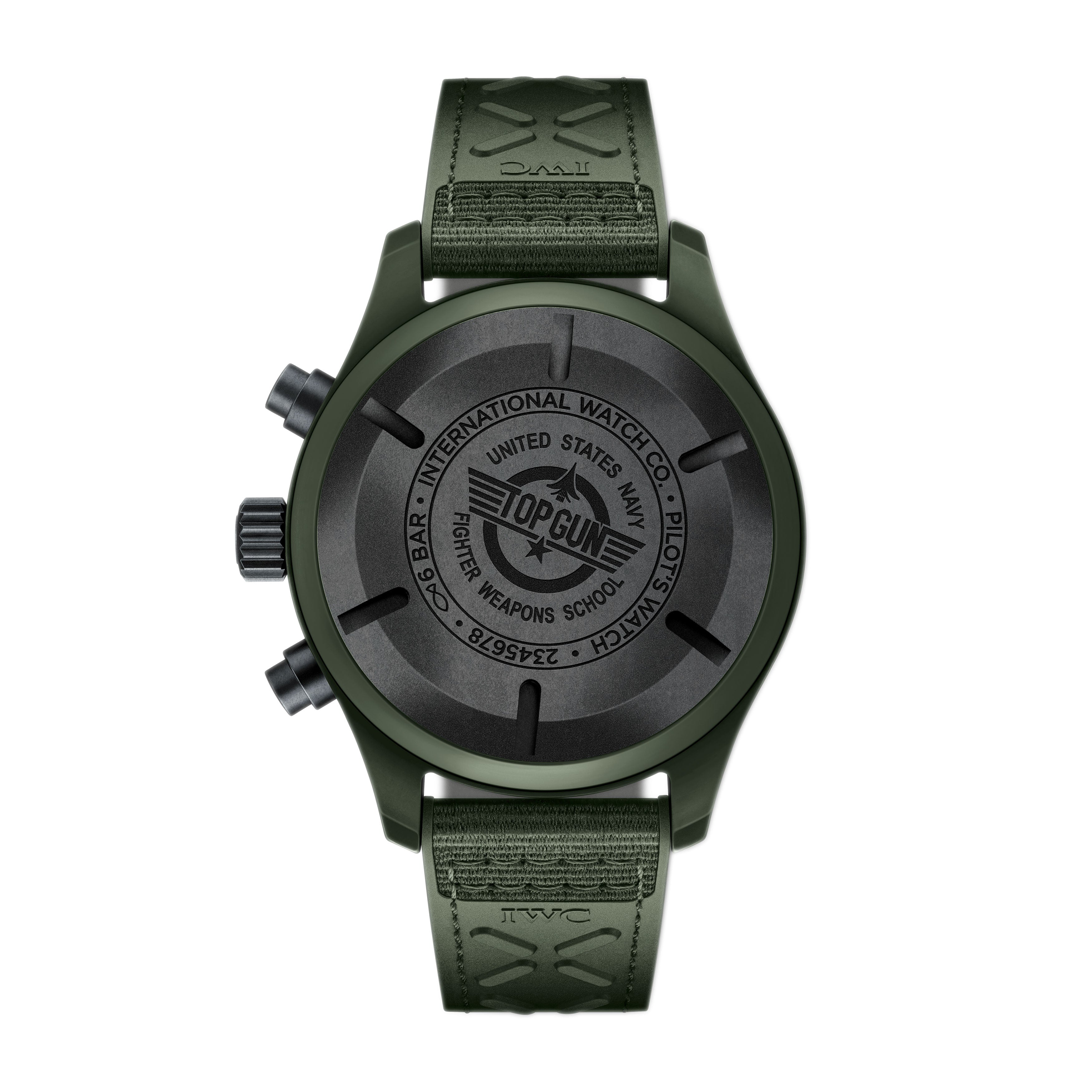 IWC Pilot’S Watch Chronograph Top Gun Edition “Woodland” Watch, 44.5mm Green Dial, IW389106