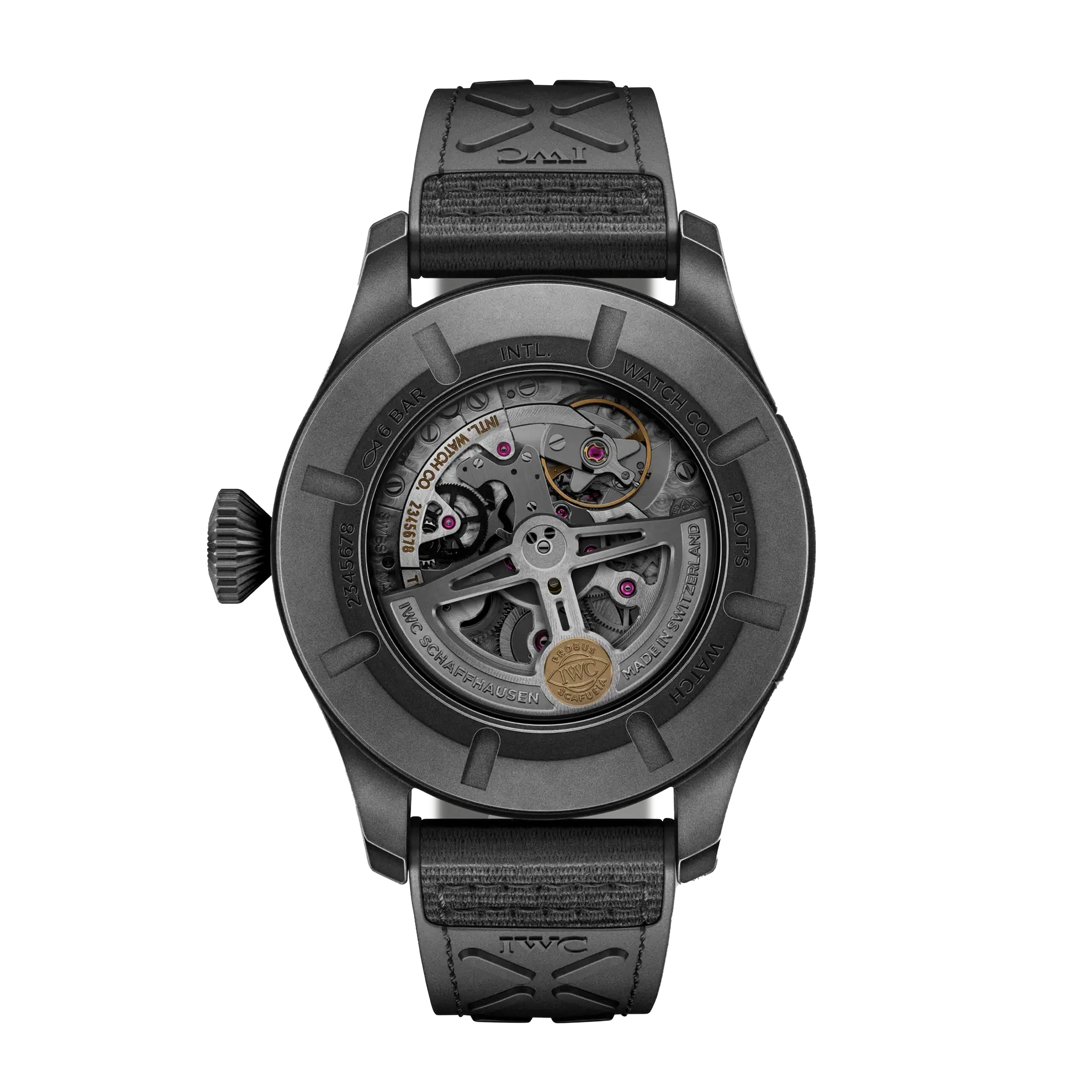 IWC Pilot'S Watch Timezoner Top Gun Ceratanium® Watch, 46mm Black Dial, IW395505