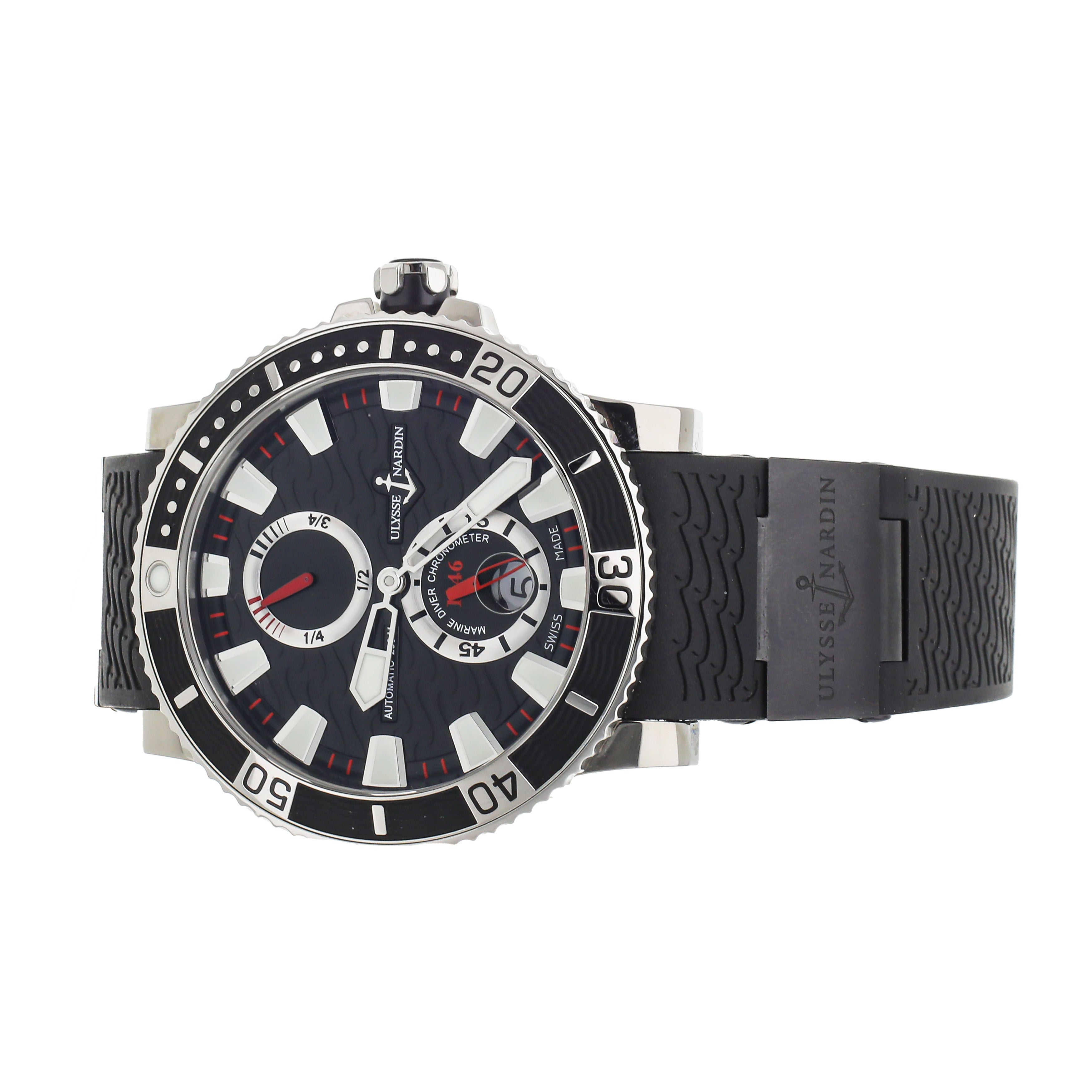 Ulysse Nardin Maxi Marine Diver Watch, 45mm Black Dial, 263-90-3C/72
