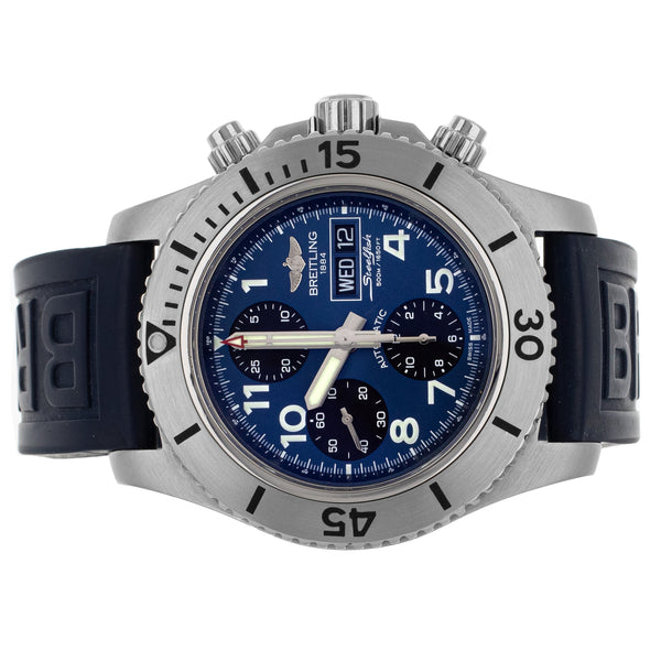 Breitling Superocean Steelfish Chronograph Blue Dial Stainless Steel 44mm A13341