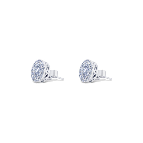 Diamond Studs with Diamond Jackets