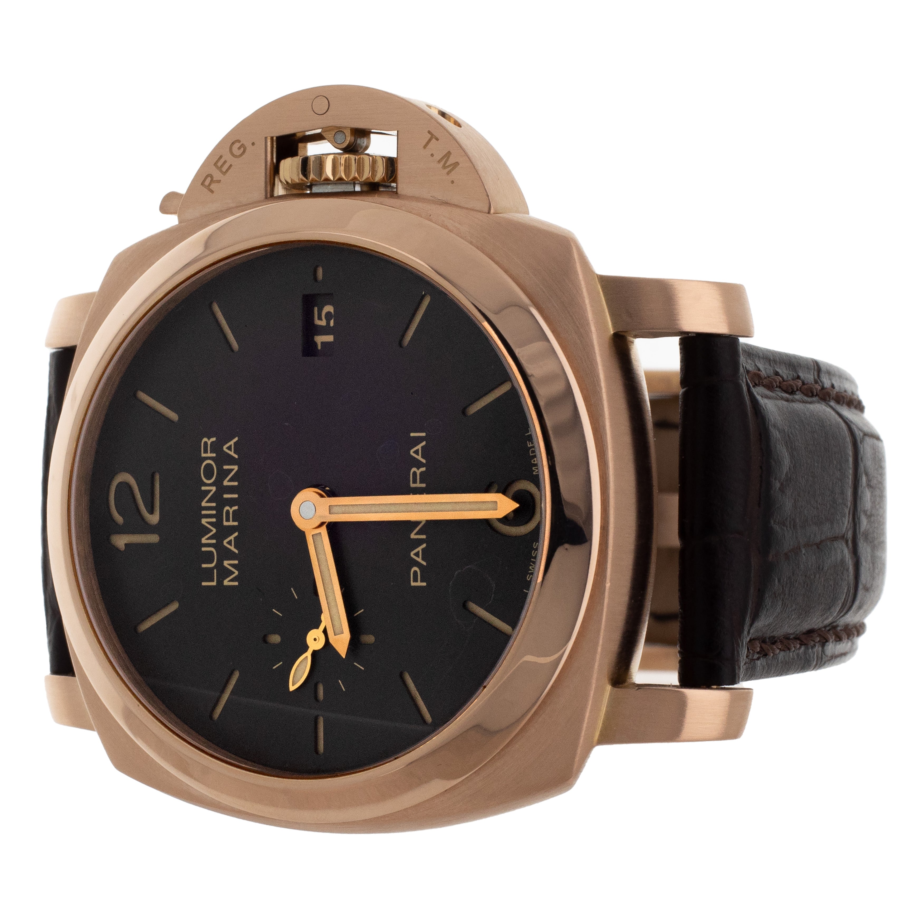 Panerai Luminor Marina 1950 3 Days Rose Gold Brown Dial 42mm PAM00393