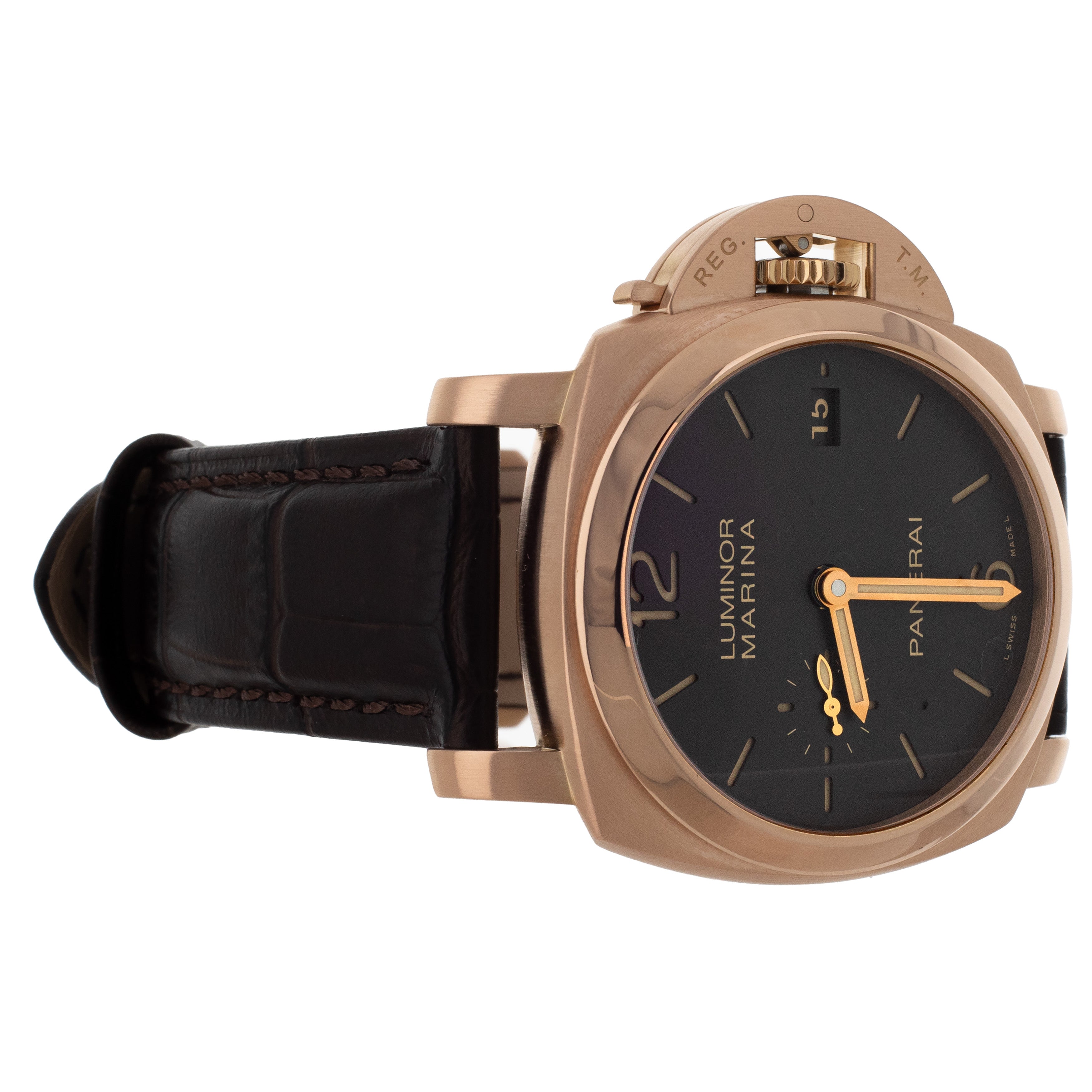 Panerai Luminor Marina 1950 3 Days Rose Gold Brown Dial 42mm PAM00393