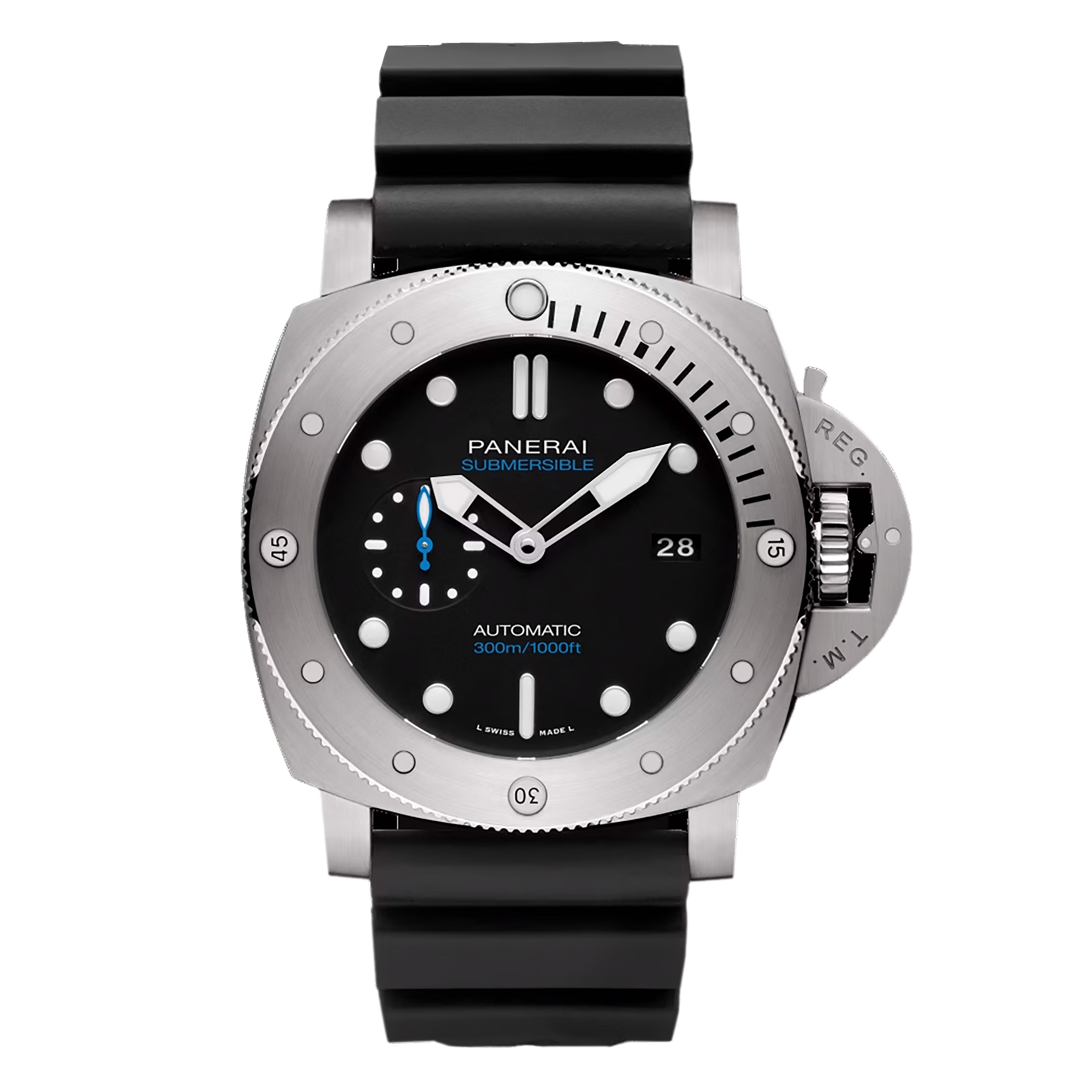 Panerai Submersible Watch, 47mm Black Dial, PAM02305