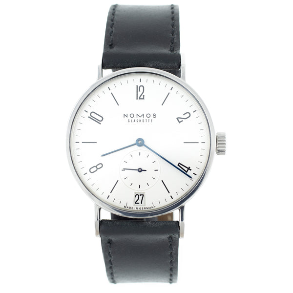 Nomos Tangomat Date Stainless Steel White Dial Strap 38.3mm 602 Full Set
