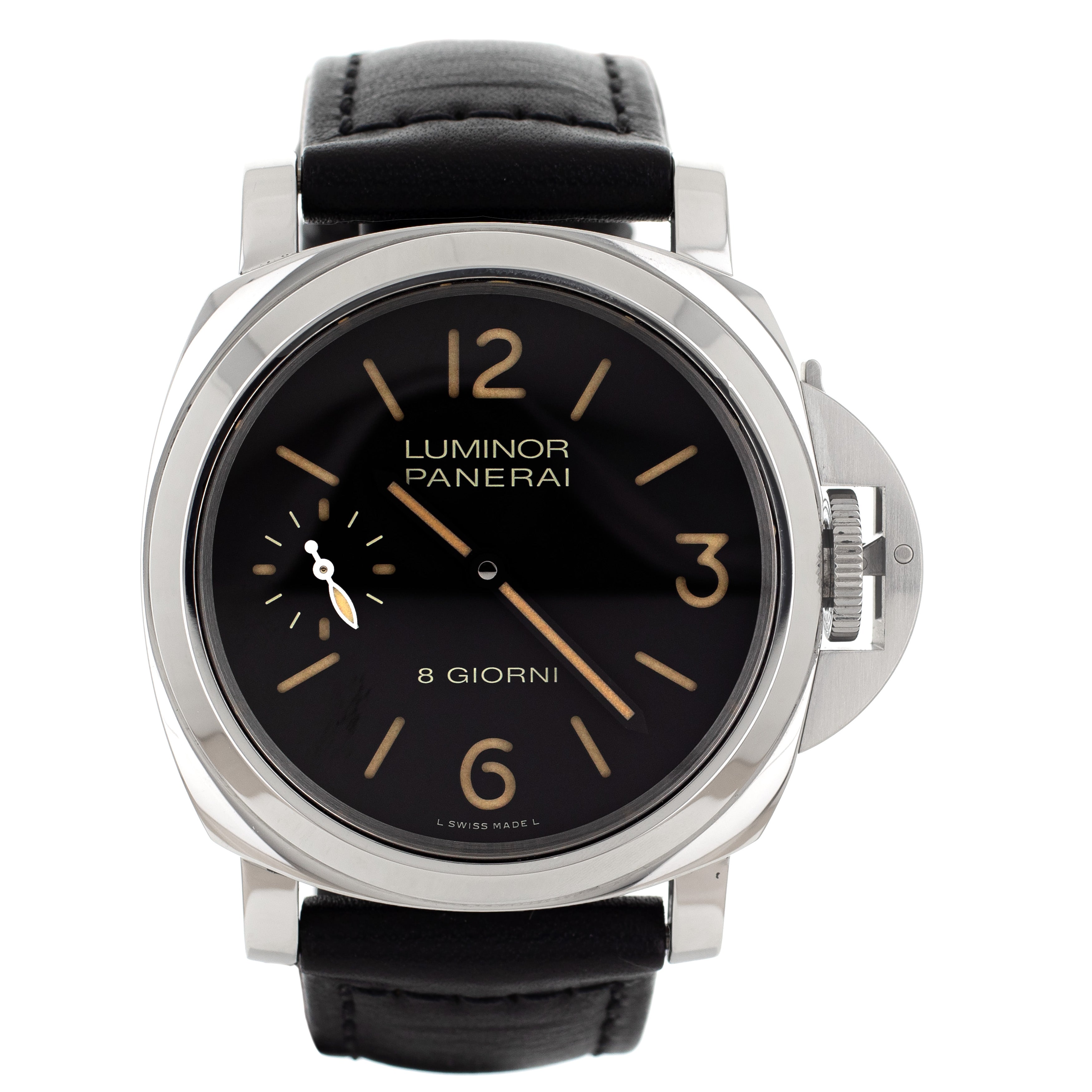 Panerai Luminor Marina Black Dial Steel Manual Winding 44mm PAM00915 F