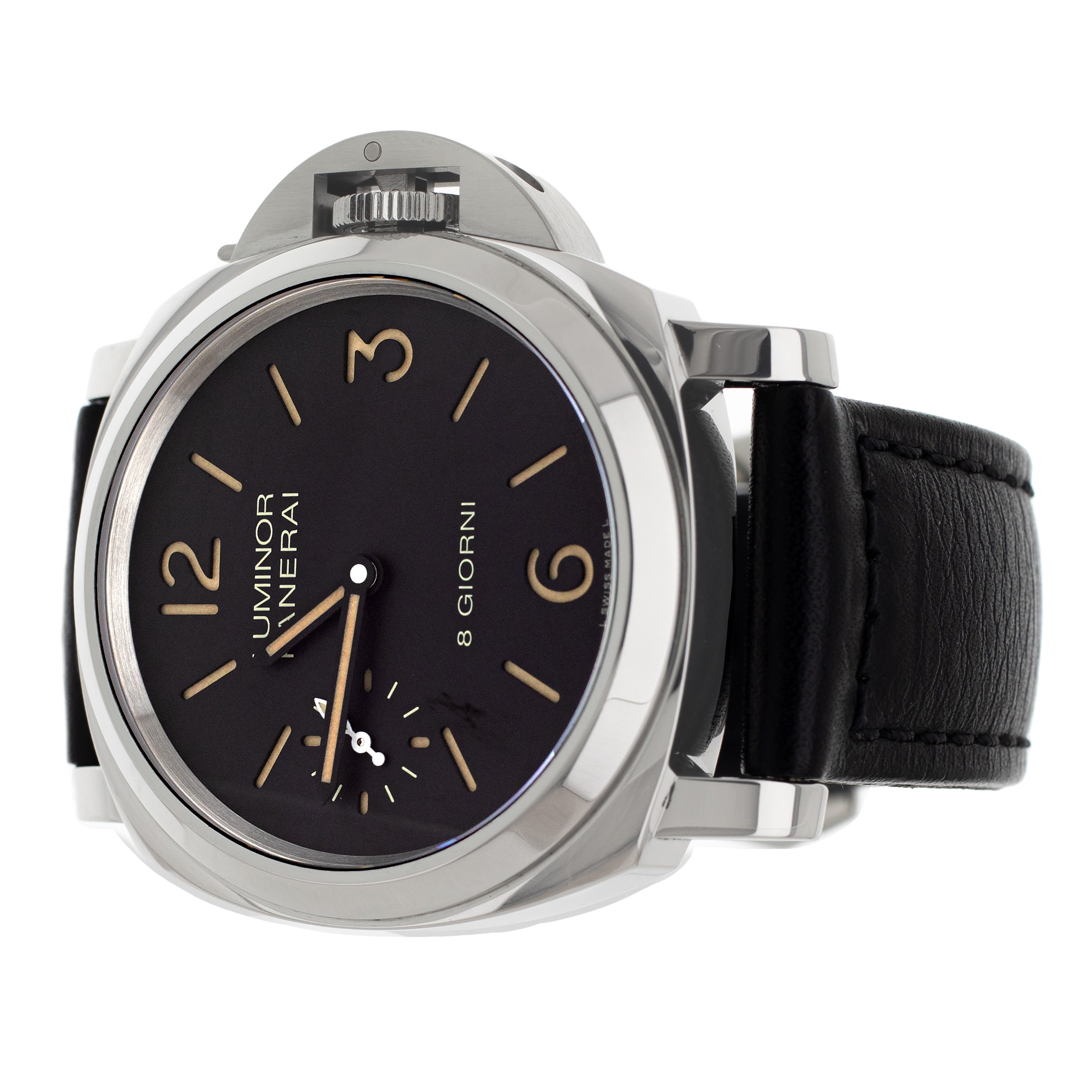 Panerai Luminor Marina Black Dial Steel Manual Winding 44mm PAM00915 F