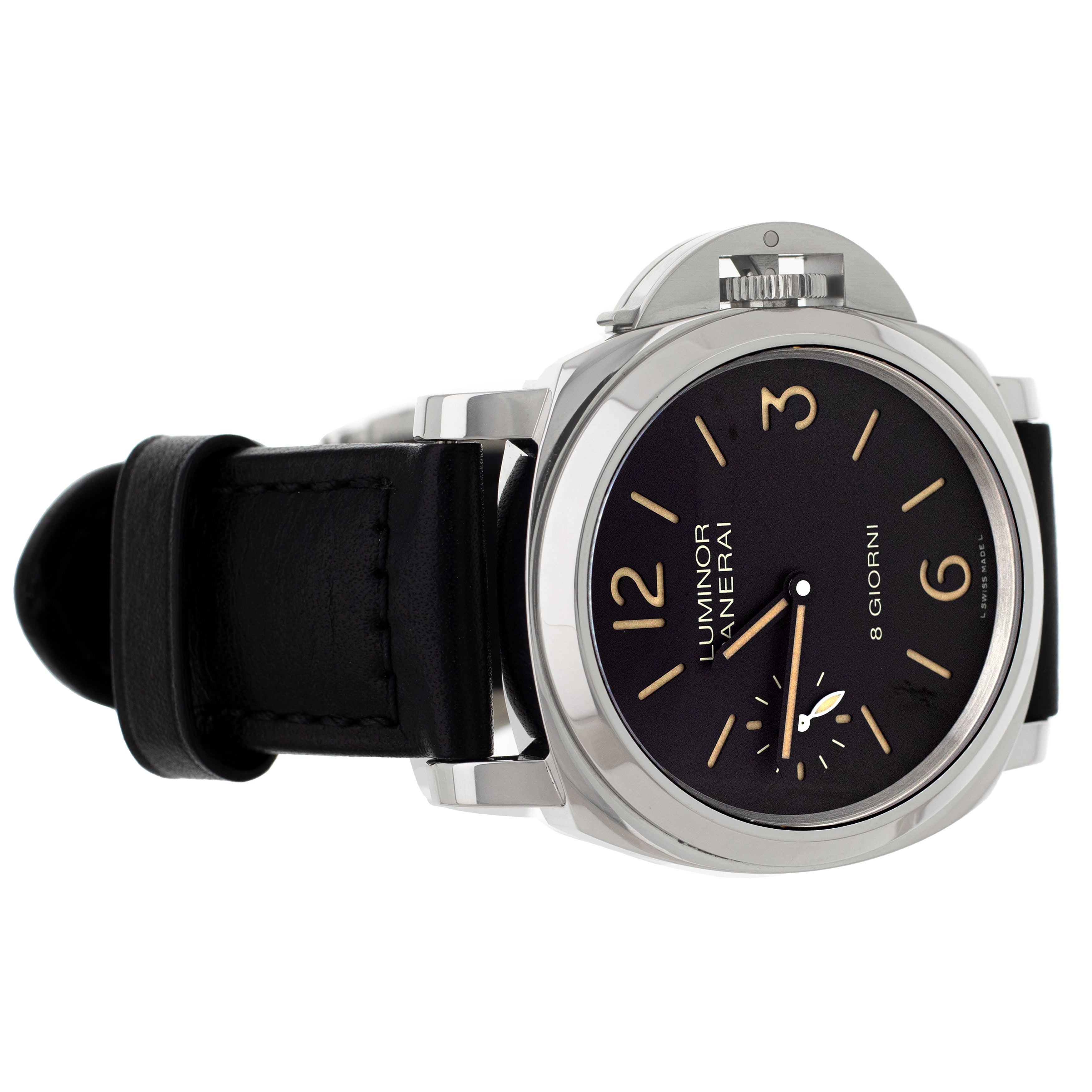 Panerai Luminor Marina Black Dial Steel Manual Winding 44mm PAM00915 F