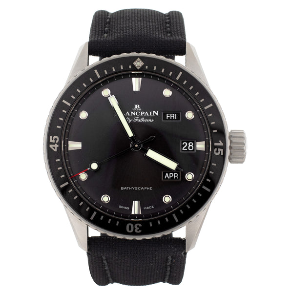 Blancpain Fifty Fathoms Bathyscape Stainless Steel Gray Dial 43mm 5071-1110-70B Full Set