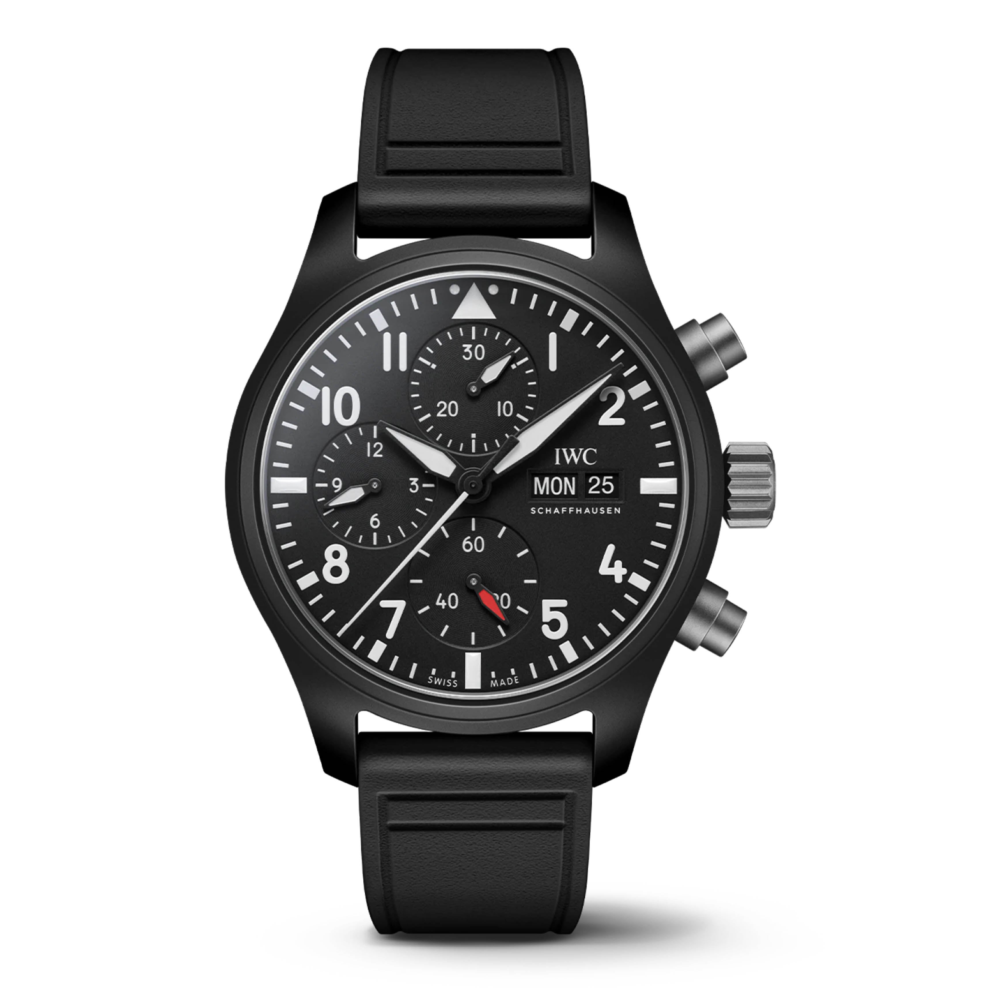IWC PILOT'S WATCH CHRONOGRAPH TOP GUN WATCH, 41MM BLACK DIAL