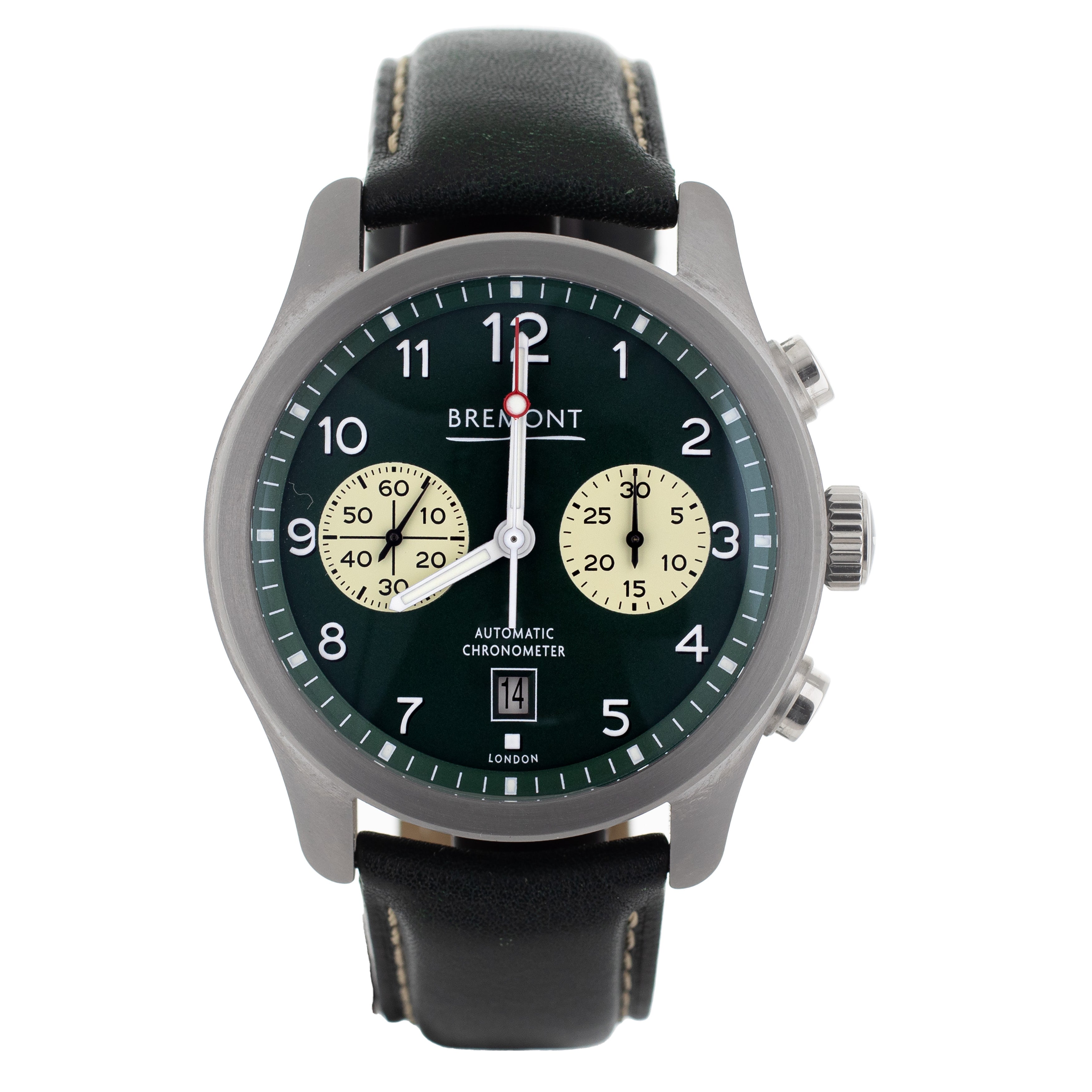 Bremont Altitude Pilot Chronograph Stainless Steel Green 43mm Alt1-C/GN Full Set