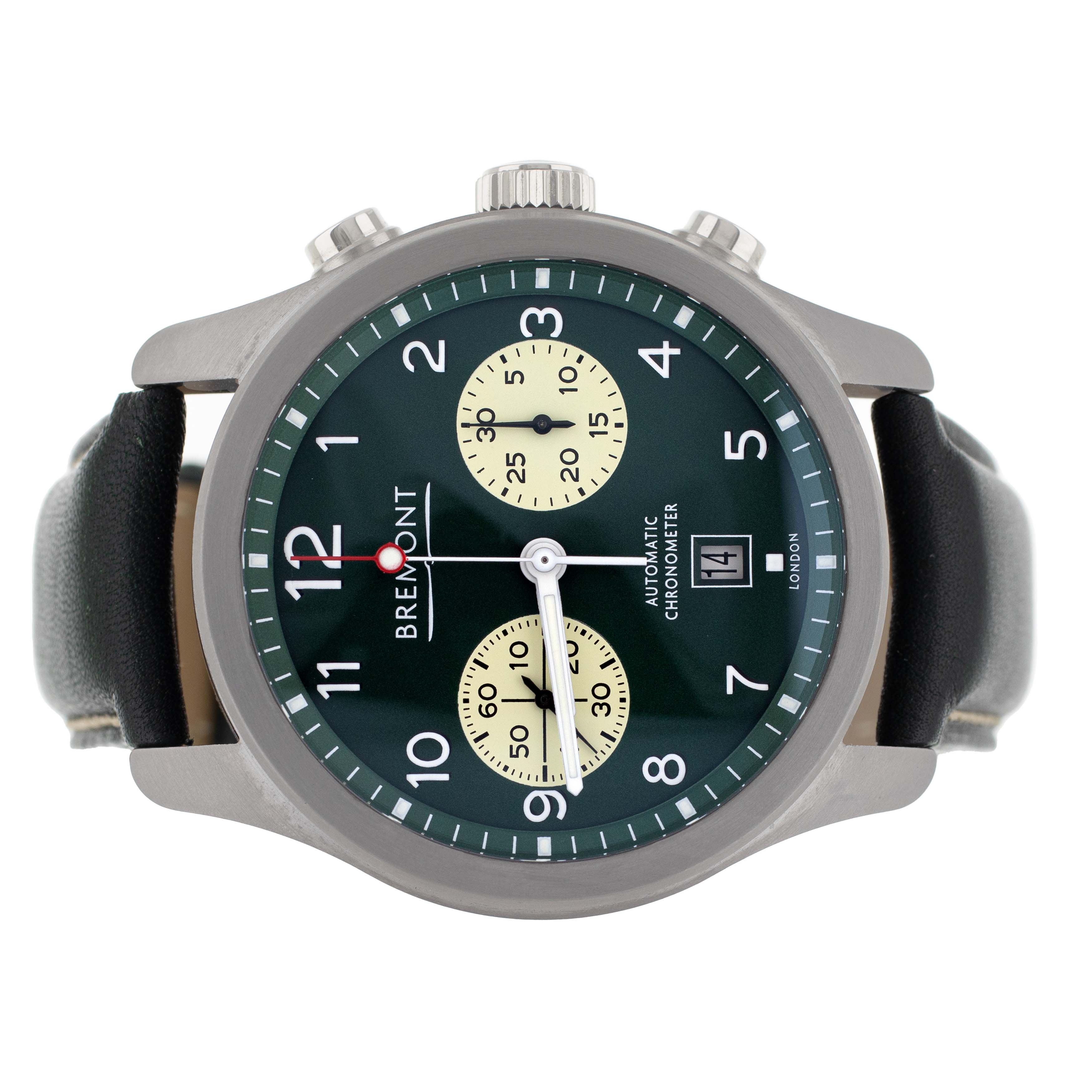 Bremont Altitude Pilot Chronograph Stainless Steel Green 43mm Alt1-C/GN Full Set