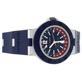 Bulgari Aluminium GMT Blue Dial Rubber Bezel and Strap 40mm 103554 Full Set