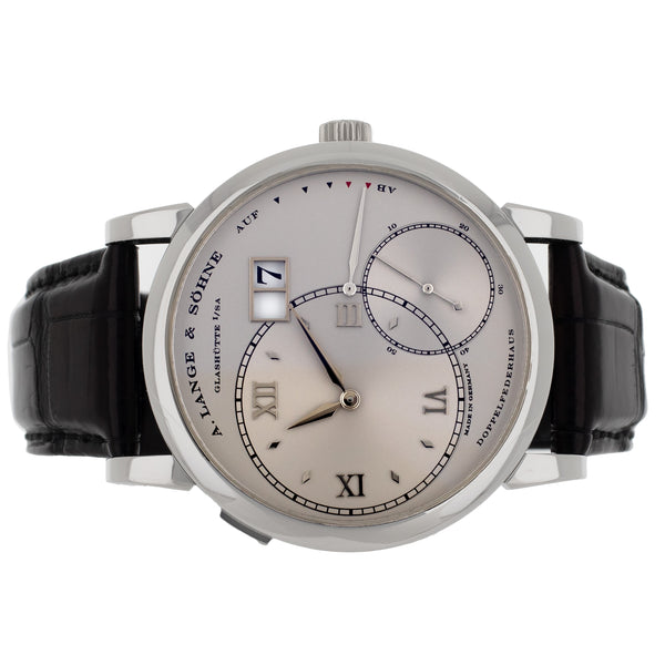 A. Lange & Sohne Grand Lange 1 Platinum Silver Dial 41.9mm 115.026 Full Set