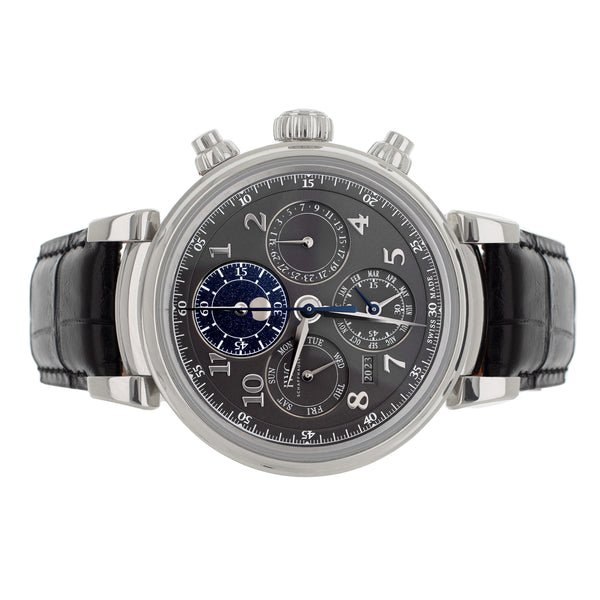 IWC Da Vinci Perpetual Calendar Chronograph Gray Dial 43mm IW392103 Full Set